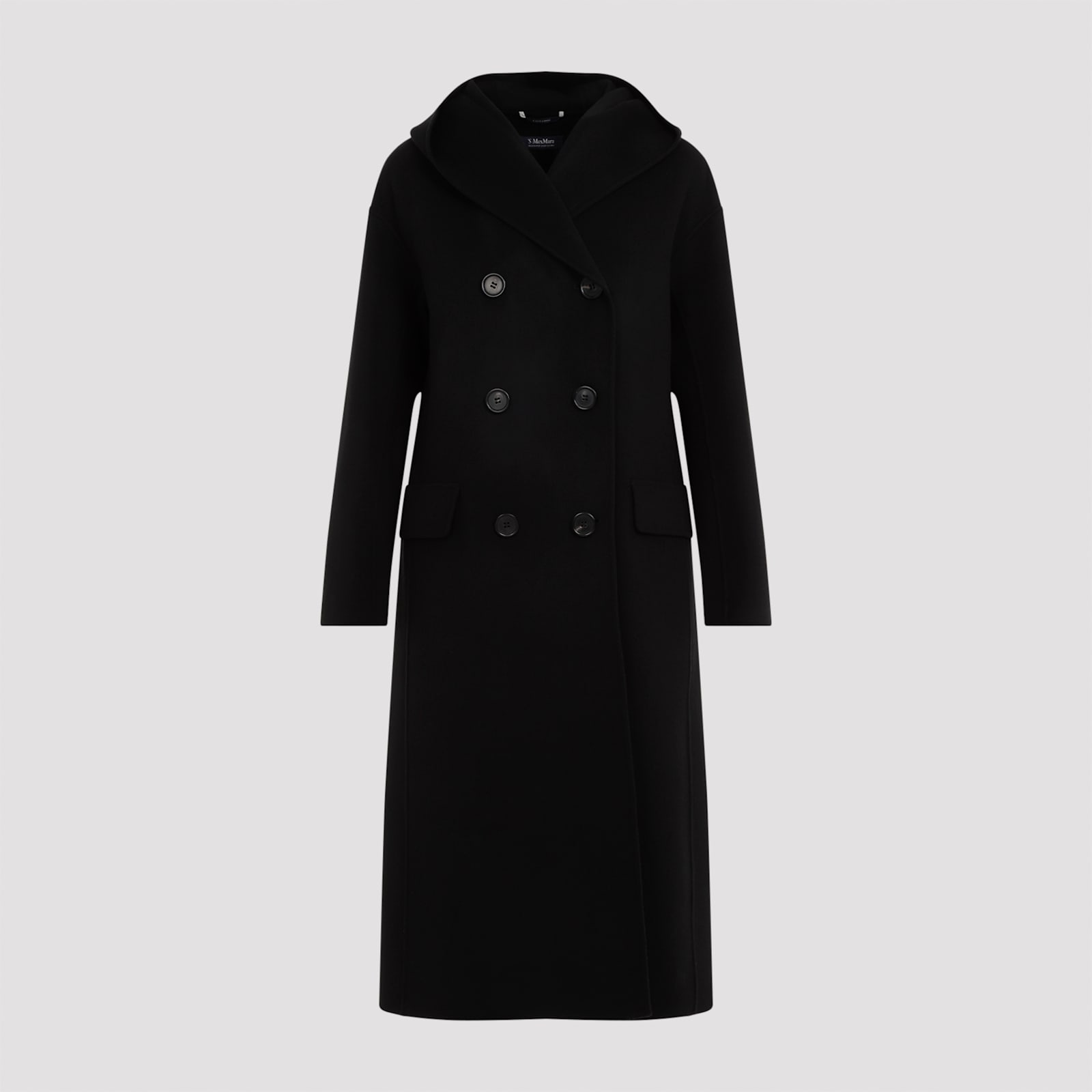 Shop 's Max Mara Favola Hoodie Coat In Nero