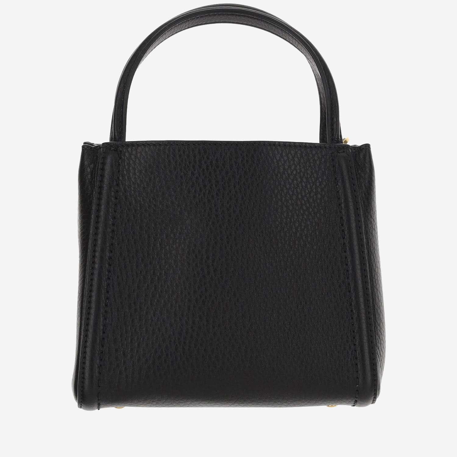 Shop Valentino Garavani All Time Small Handbag In Calfskin In Black