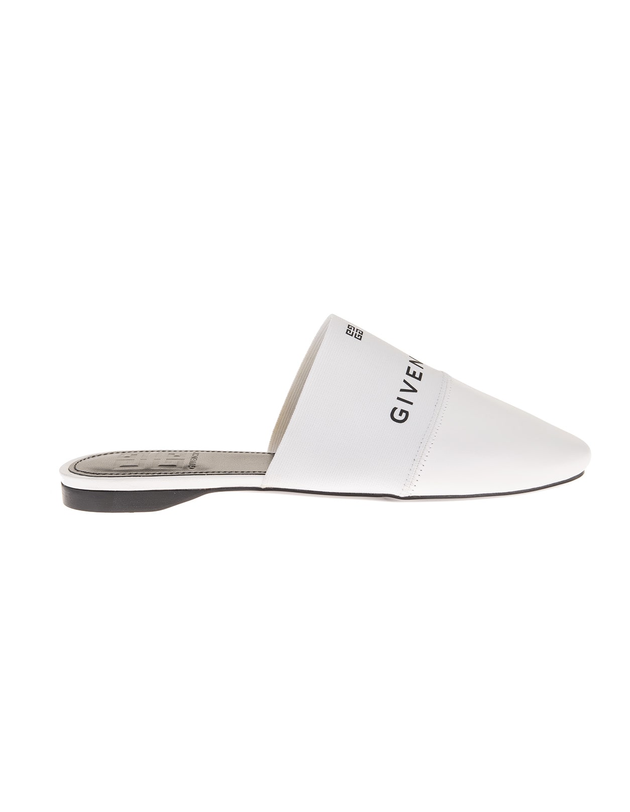 Givenchy Woman 4g Flat Mules In White Leather