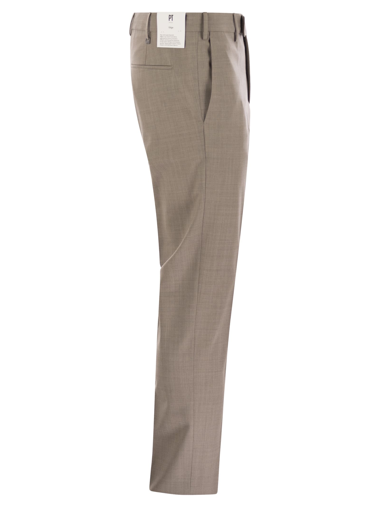 Pt Torino Dieci Pants Beige In Rope