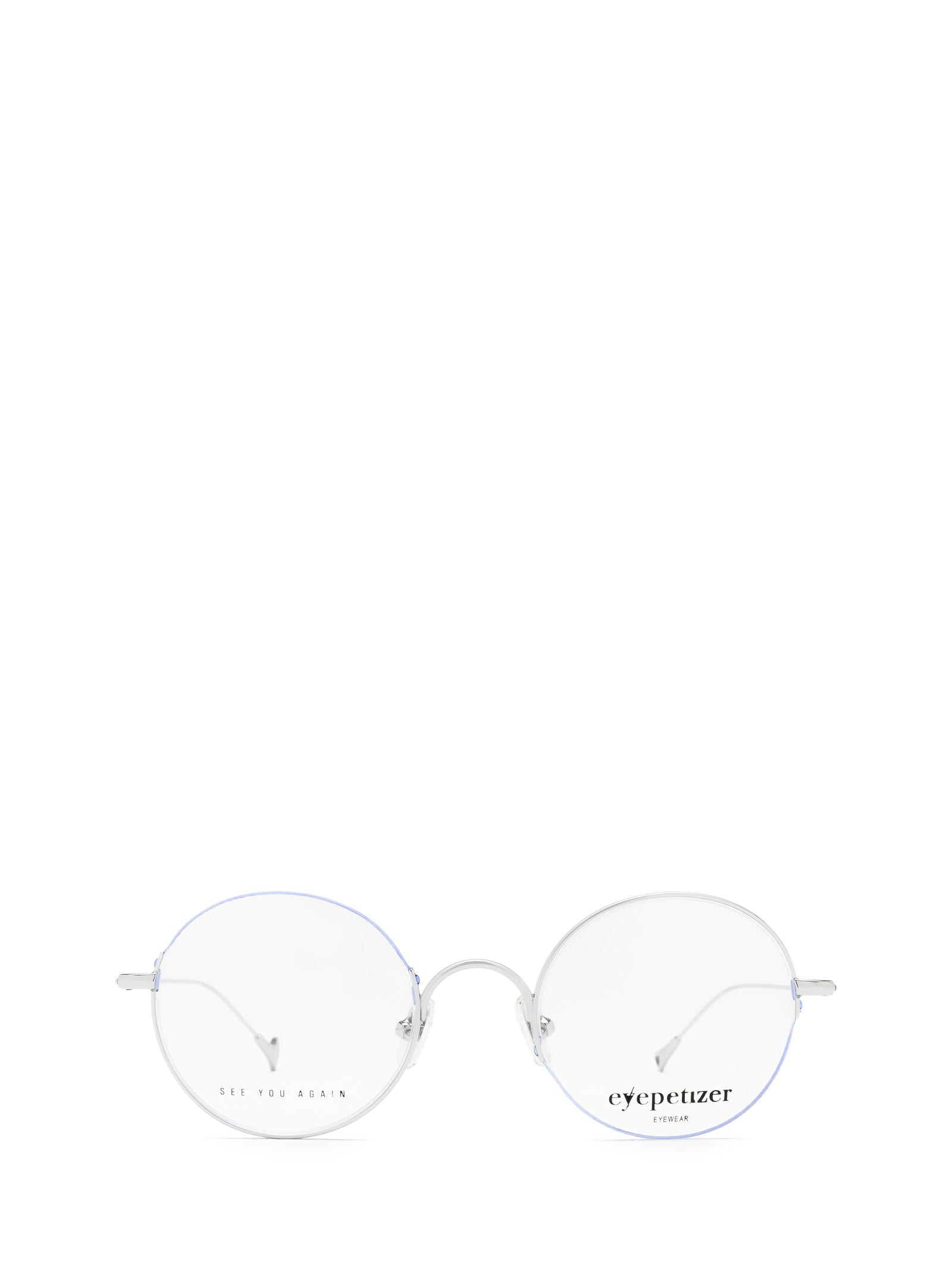 Shop Eyepetizer Tondo Silver Glasses