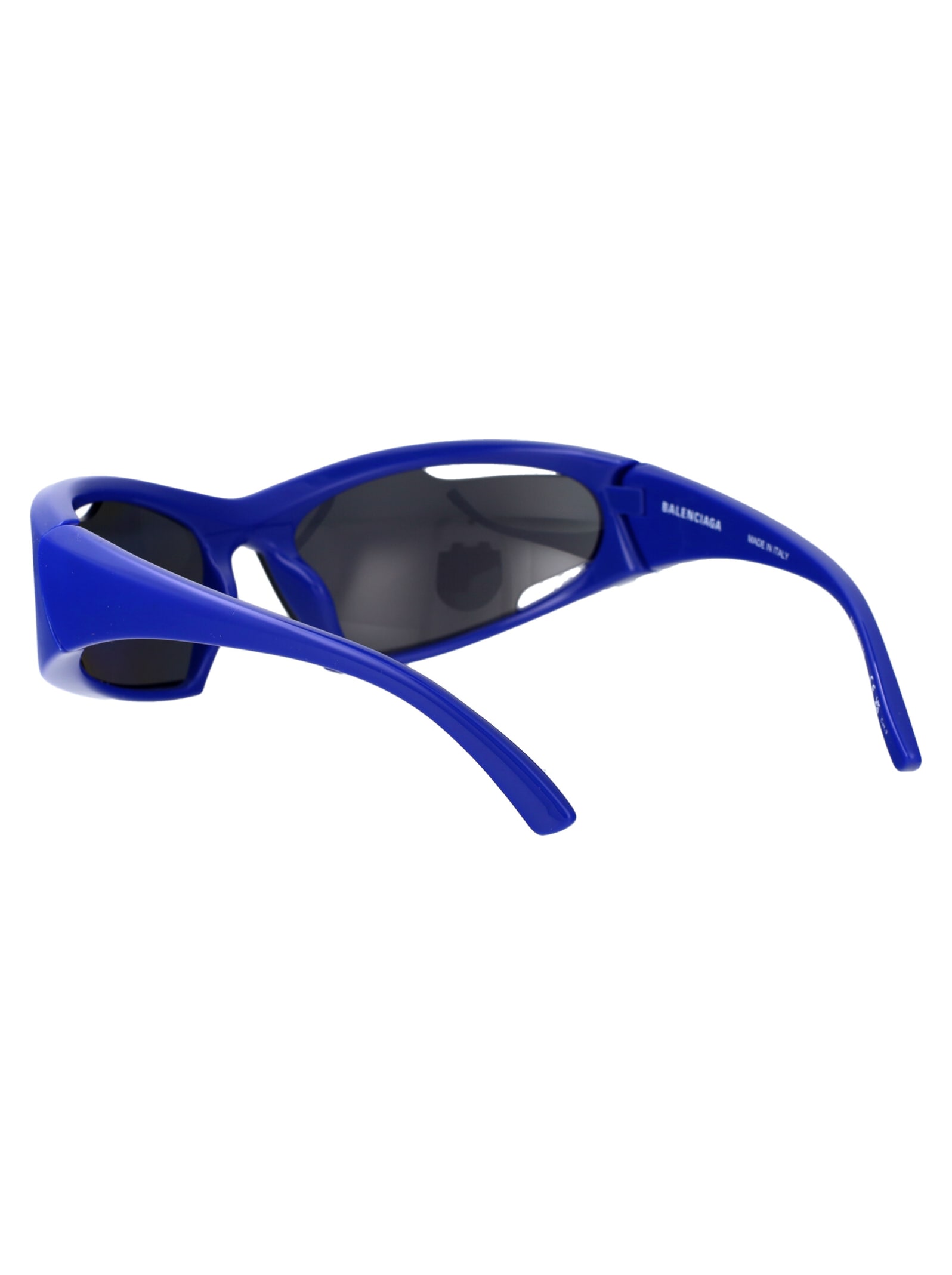 Balenciaga Bb0318s Sunglasses In 002 Blue Blue Blue