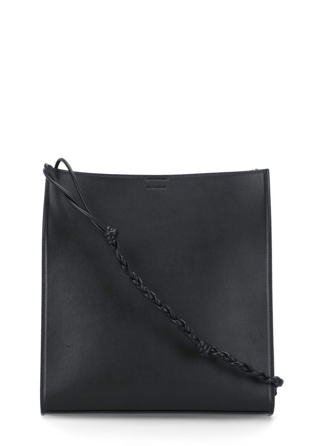 Shop Jil Sander Tangle Medium Shoulder Bag In Black