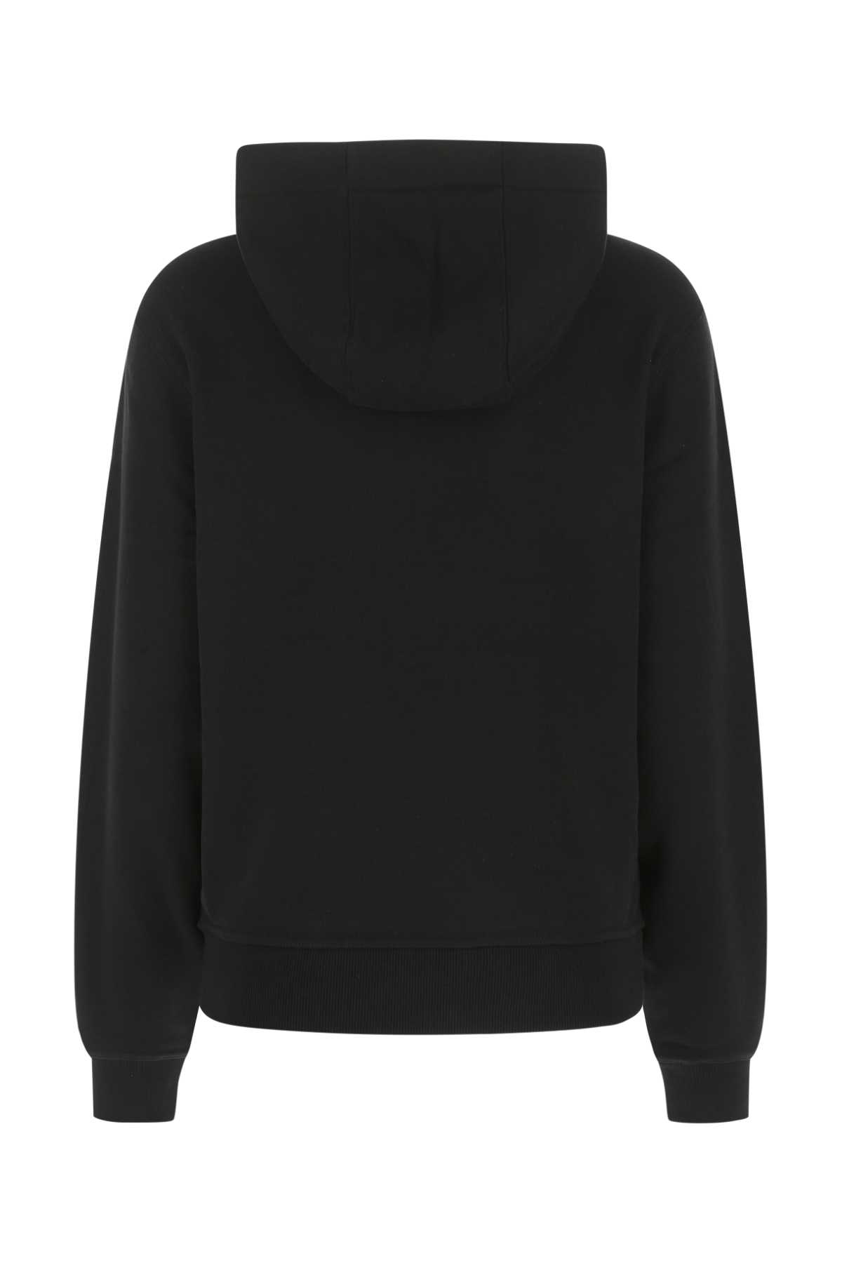 Shop Burberry Black Cotton Oversize Sweatshirt In A1189