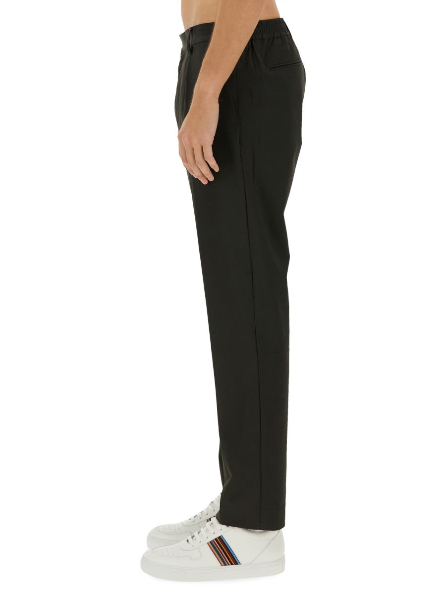 Paul Smith Belt-loop Casual Pants In Grey