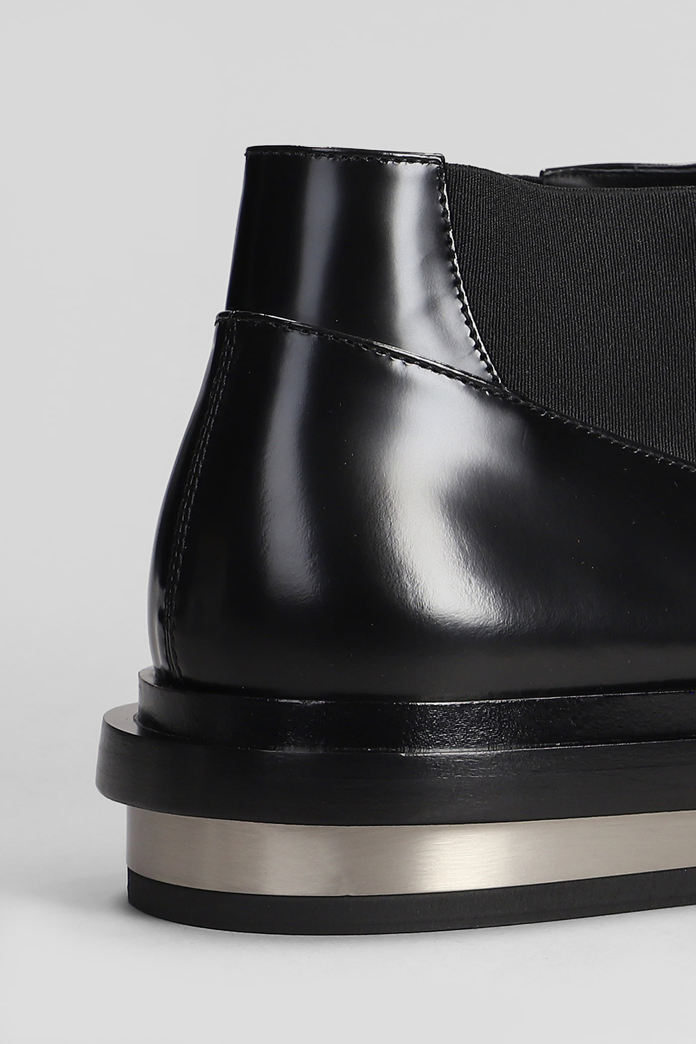 Shop Jil Sander Ankle Boots In Black Leather