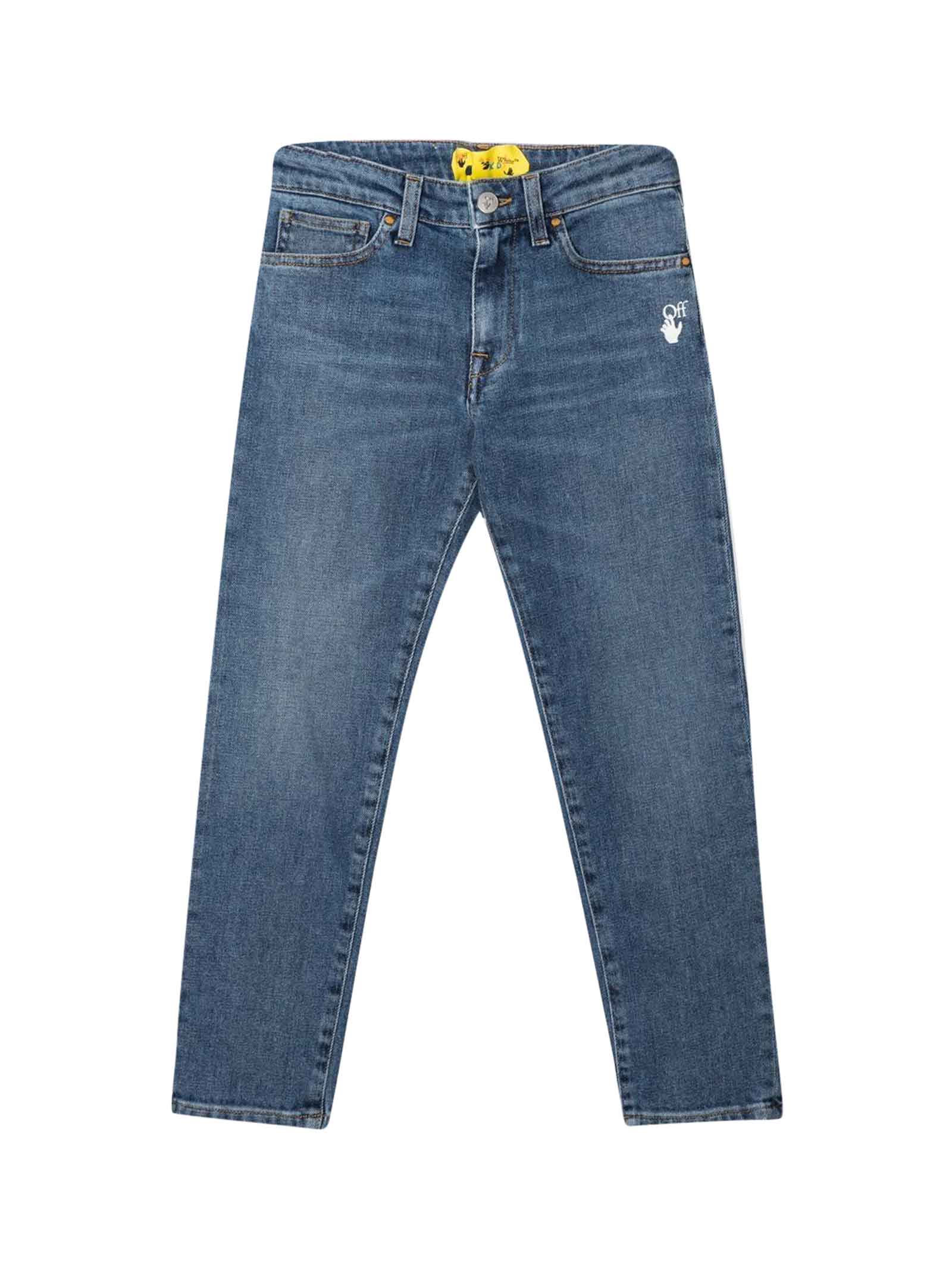 Off-White Blue Jeans