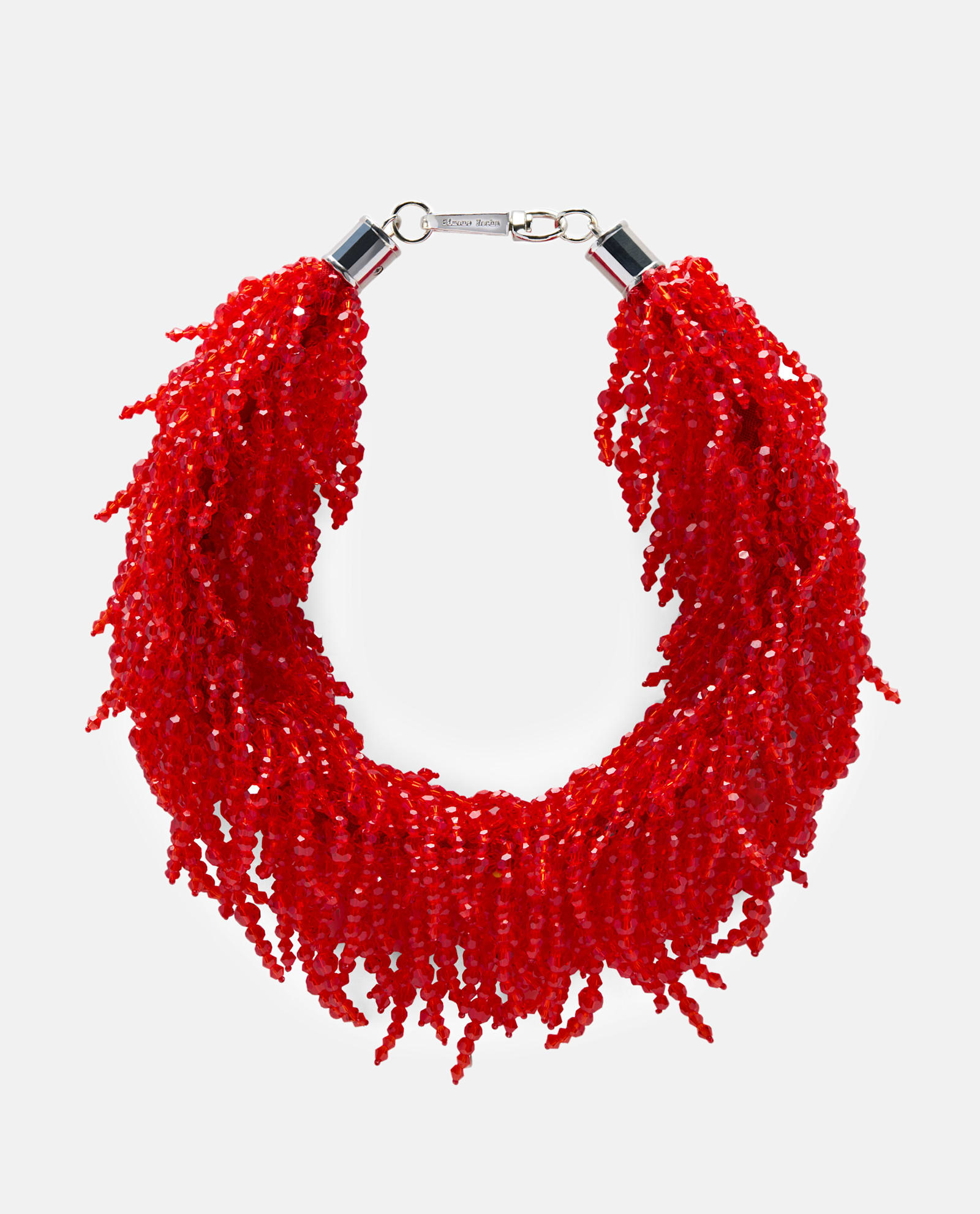 Cascading Crystal Tassle Necklace