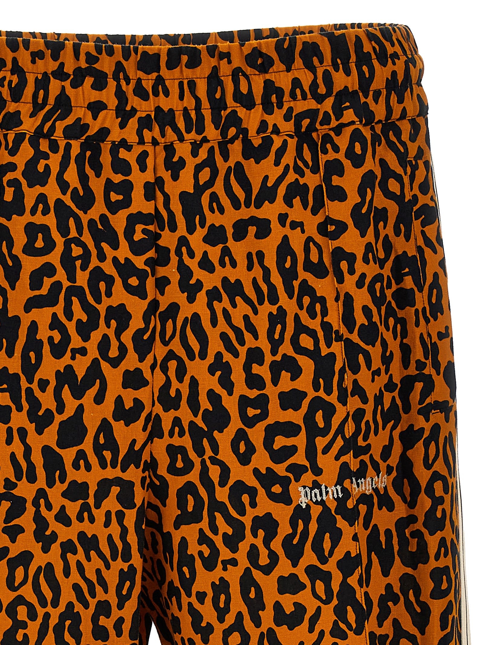 Shop Palm Angels Cheetah Track Joggers In Multicolor