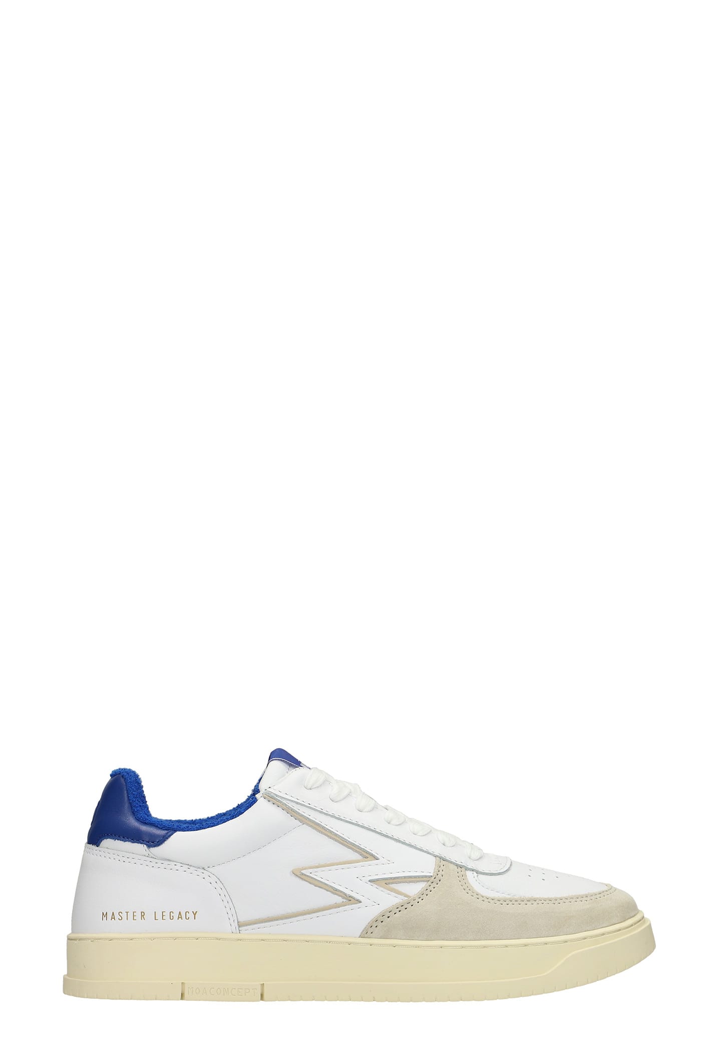 M.O.A. master of arts Sneakers In White Suede And Leather