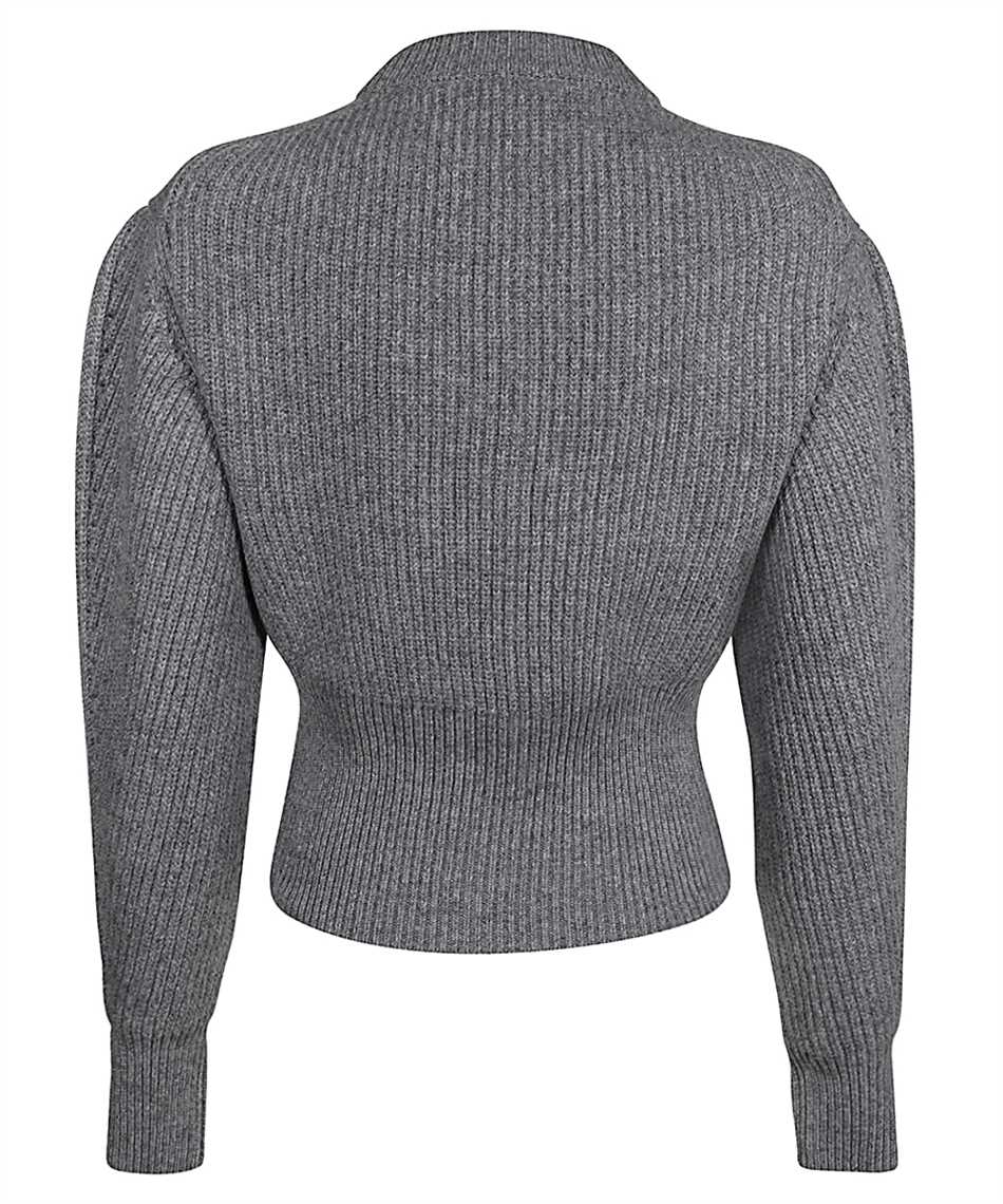 Shop Alexander Mcqueen Crew-neck Wool Sweater In Grey