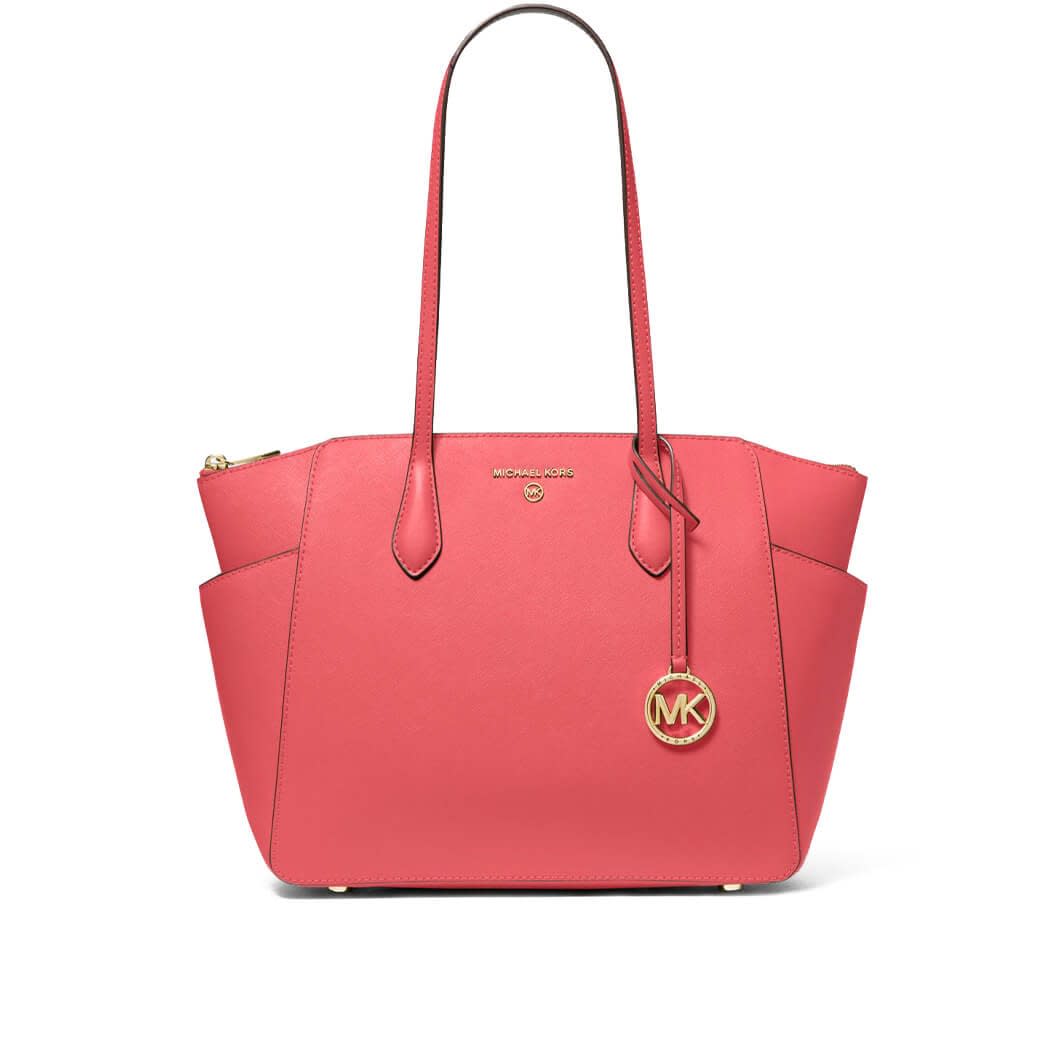 Michael Kors Marilyn Coral Red Shopping Bag