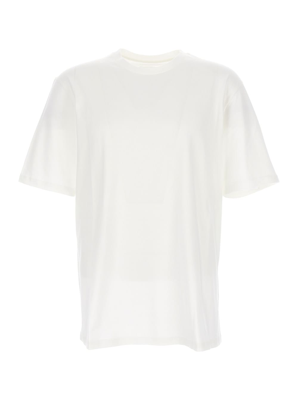 Shop Jil Sander Double T-shirt Cotone E Rete Stretch
