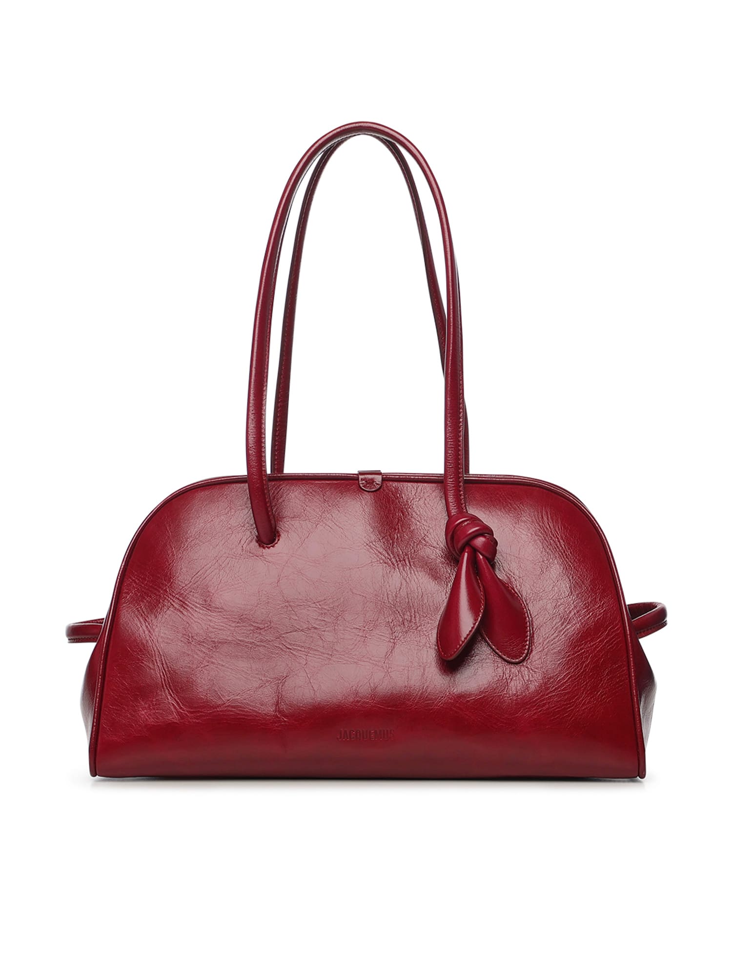 Jacquemus Le Turismo Soft Calf Leather Shoulder Bag In Burgundy