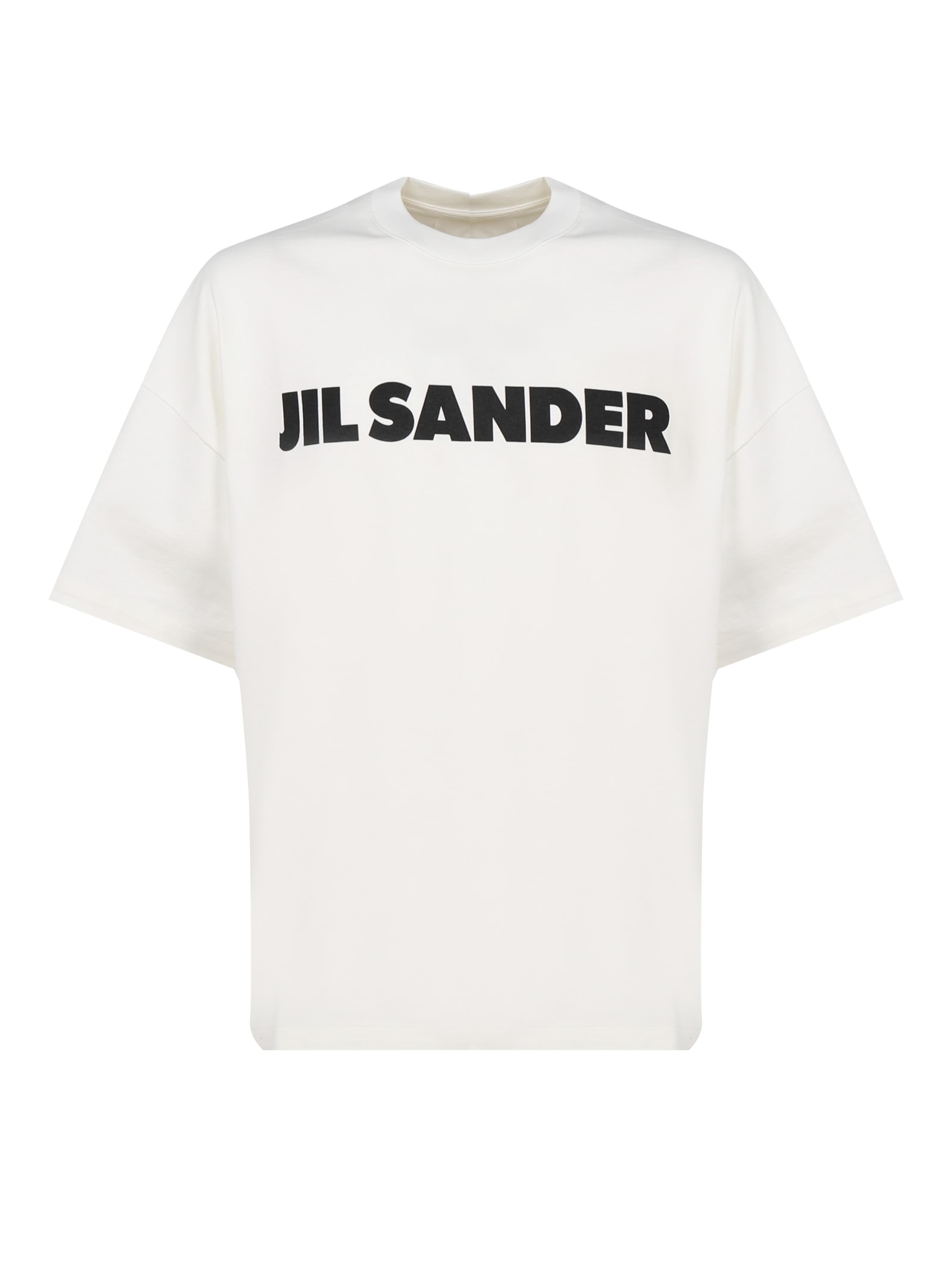 Jil Sander T-shirt  Logo In Porcelain