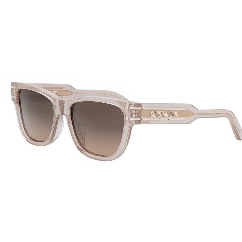 Dior Sunglasses In Rosa Trasparente/marrone