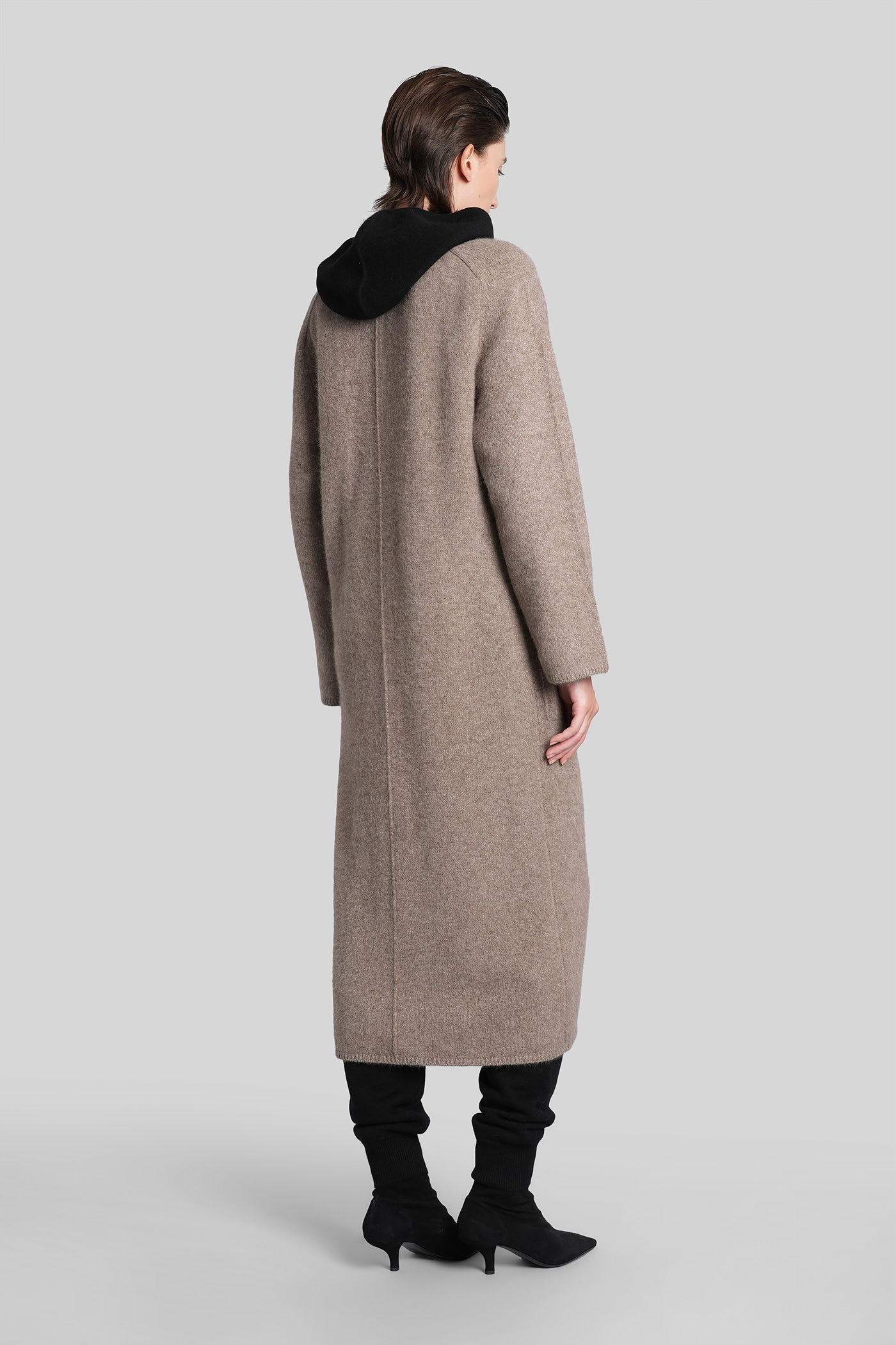 Loulou Studio Smet Cardigan In Beige Wool In Brown