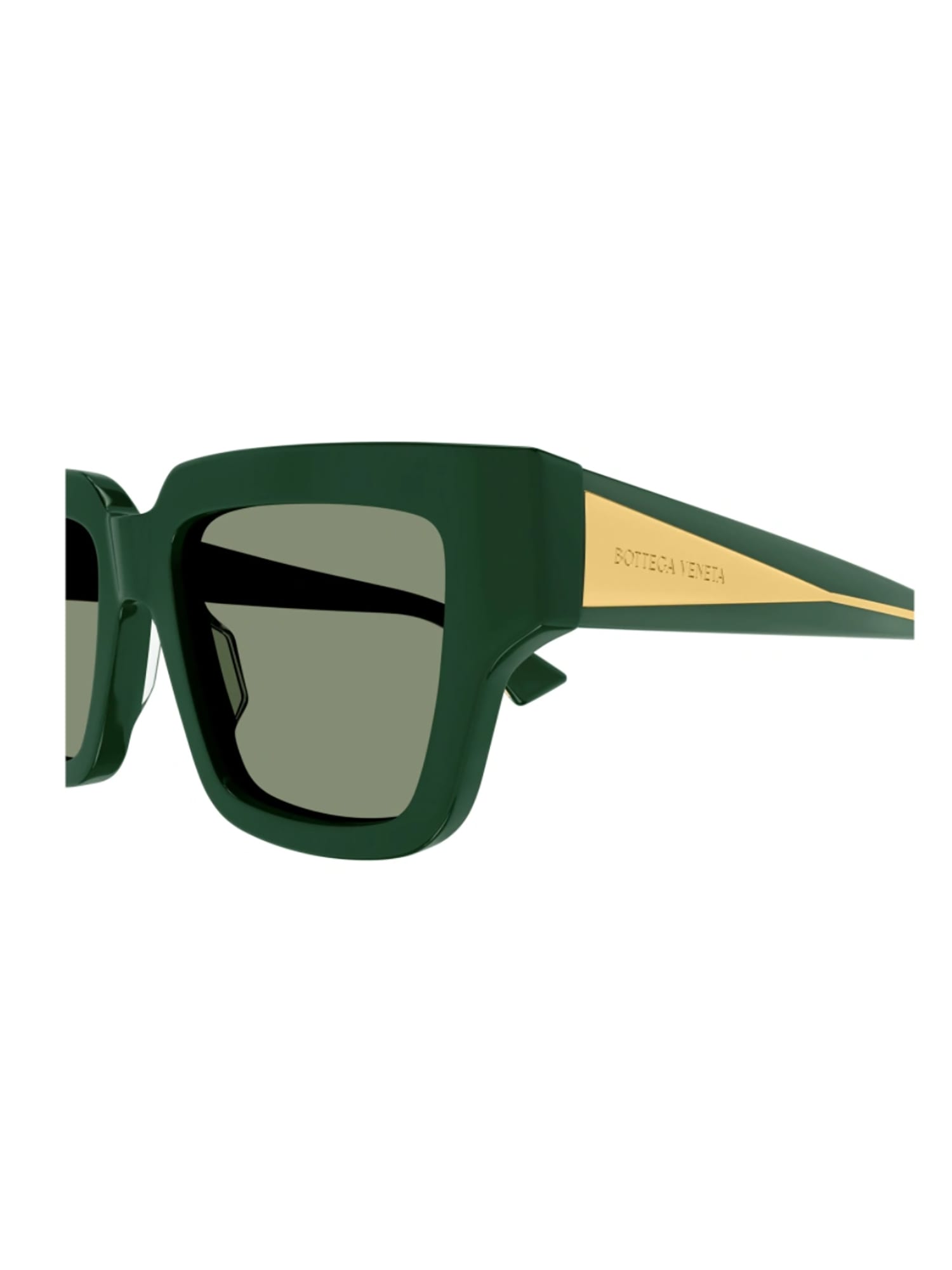 Shop Bottega Veneta Bv1276s Sunglasses In Green Crystal Green