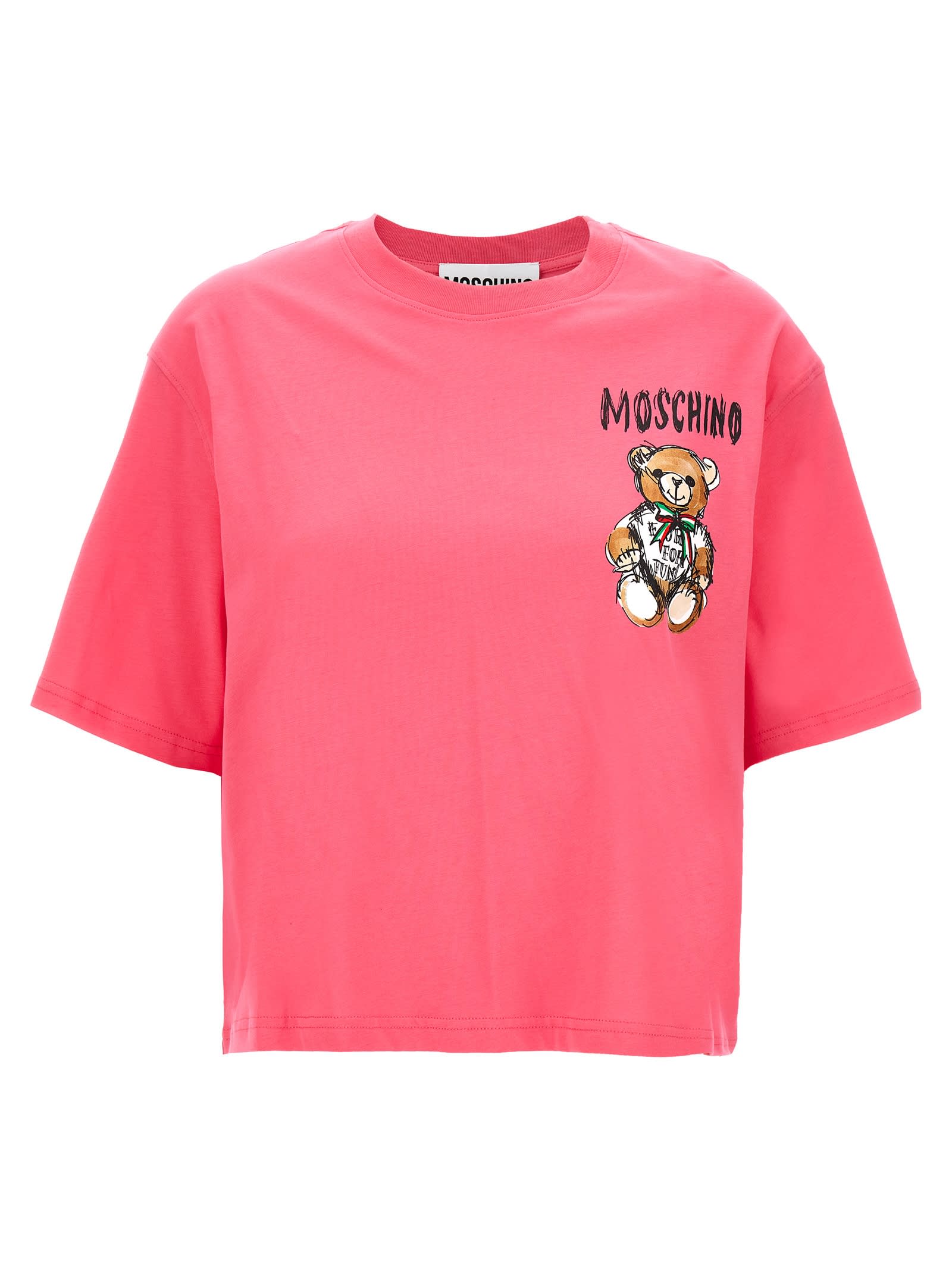 Moschino Moschino Teddy Bear Logo T Shirt - Stylemyle