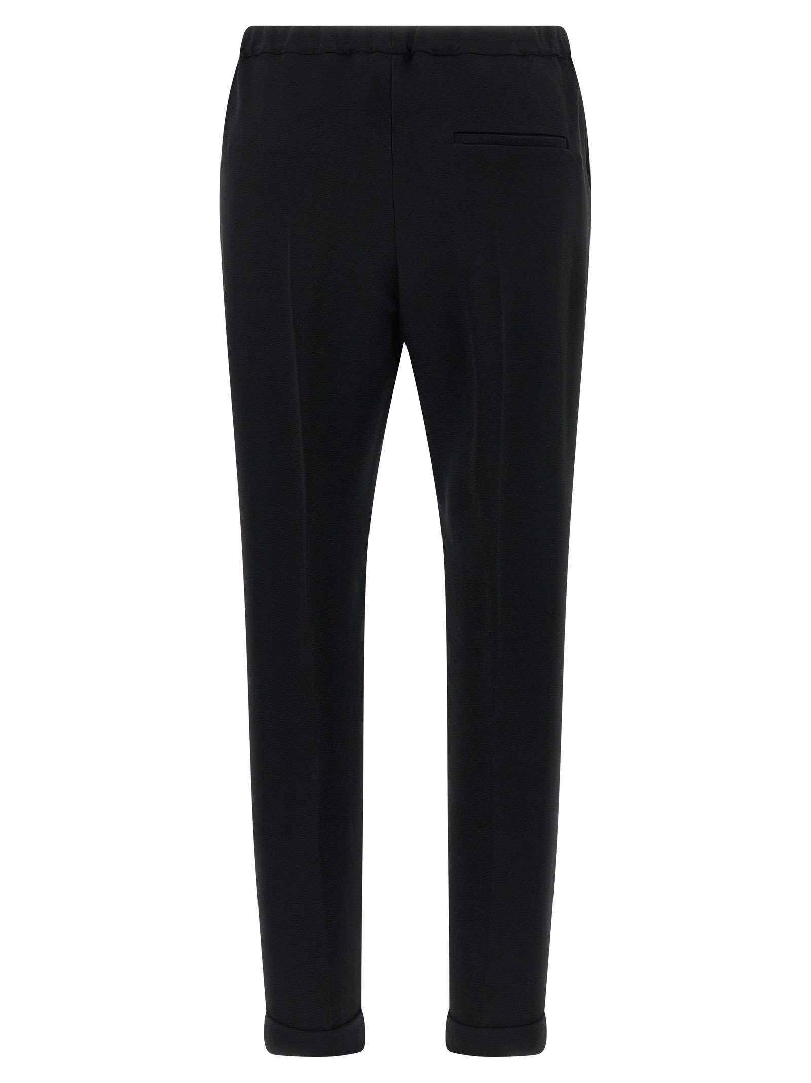 Alberto Biani Stripe Detail Tailored Trousers In Black