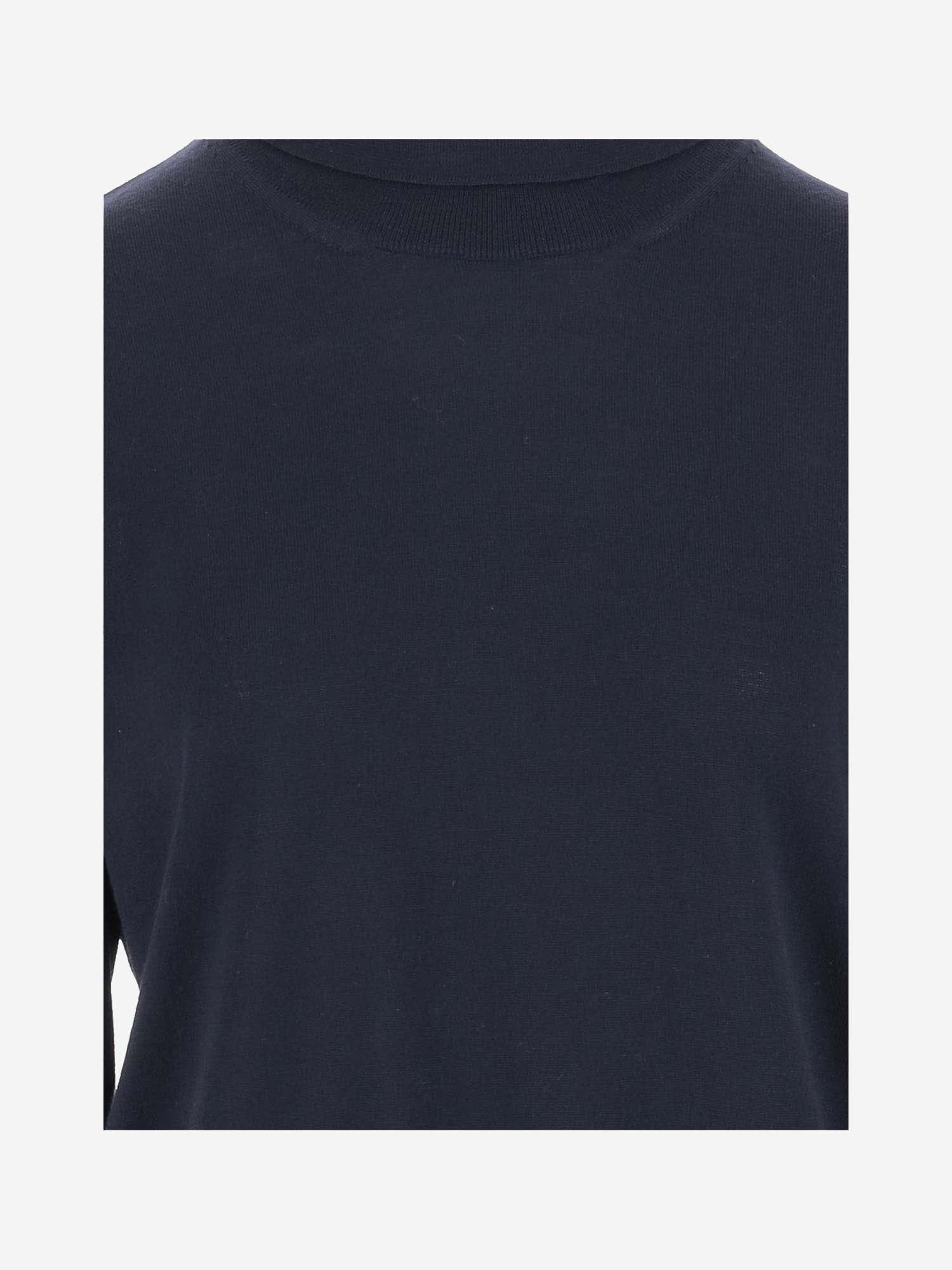 Shop Jil Sander Wool Pullover In Blue