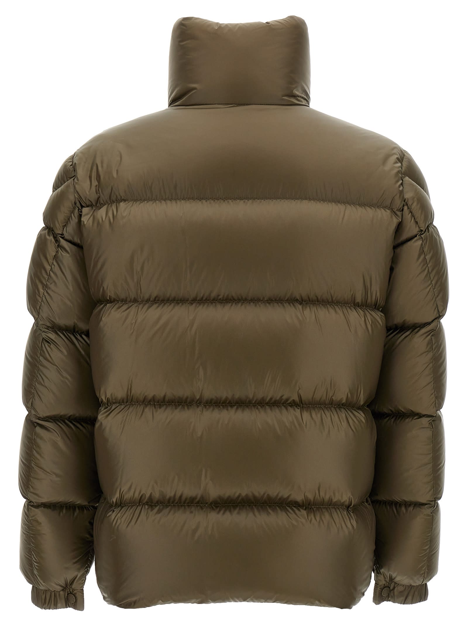 Shop Moncler Dervox Down Jacket In Brown