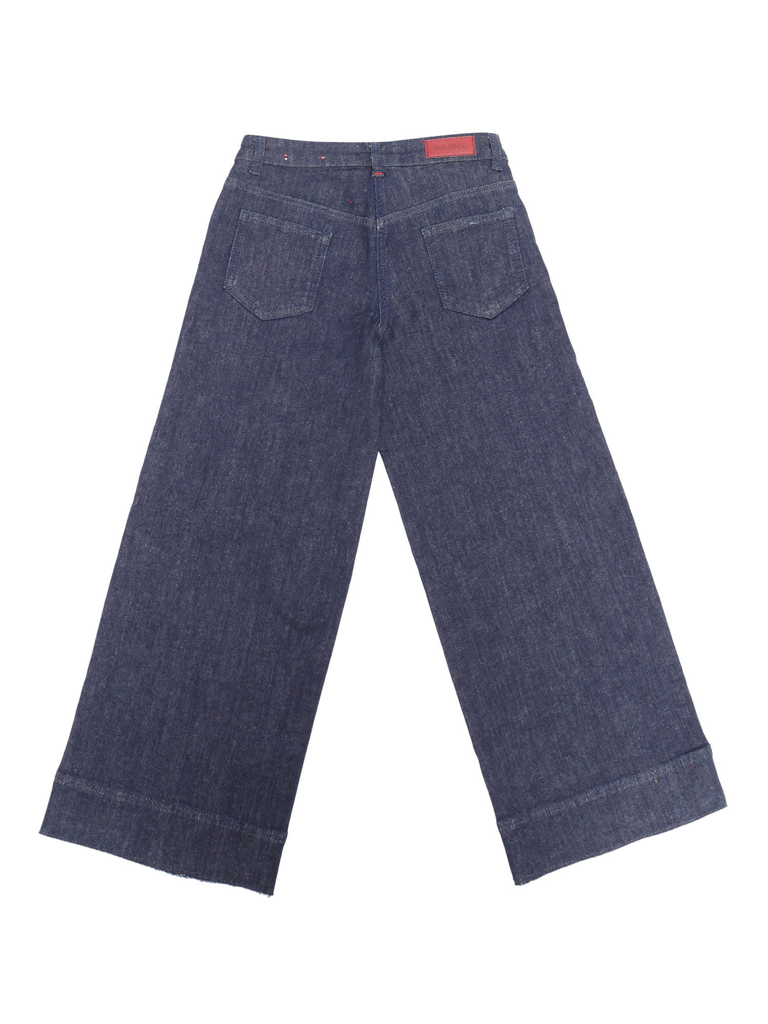 Shop Max&amp;co. Wide Leg Denim Jeans In Blue