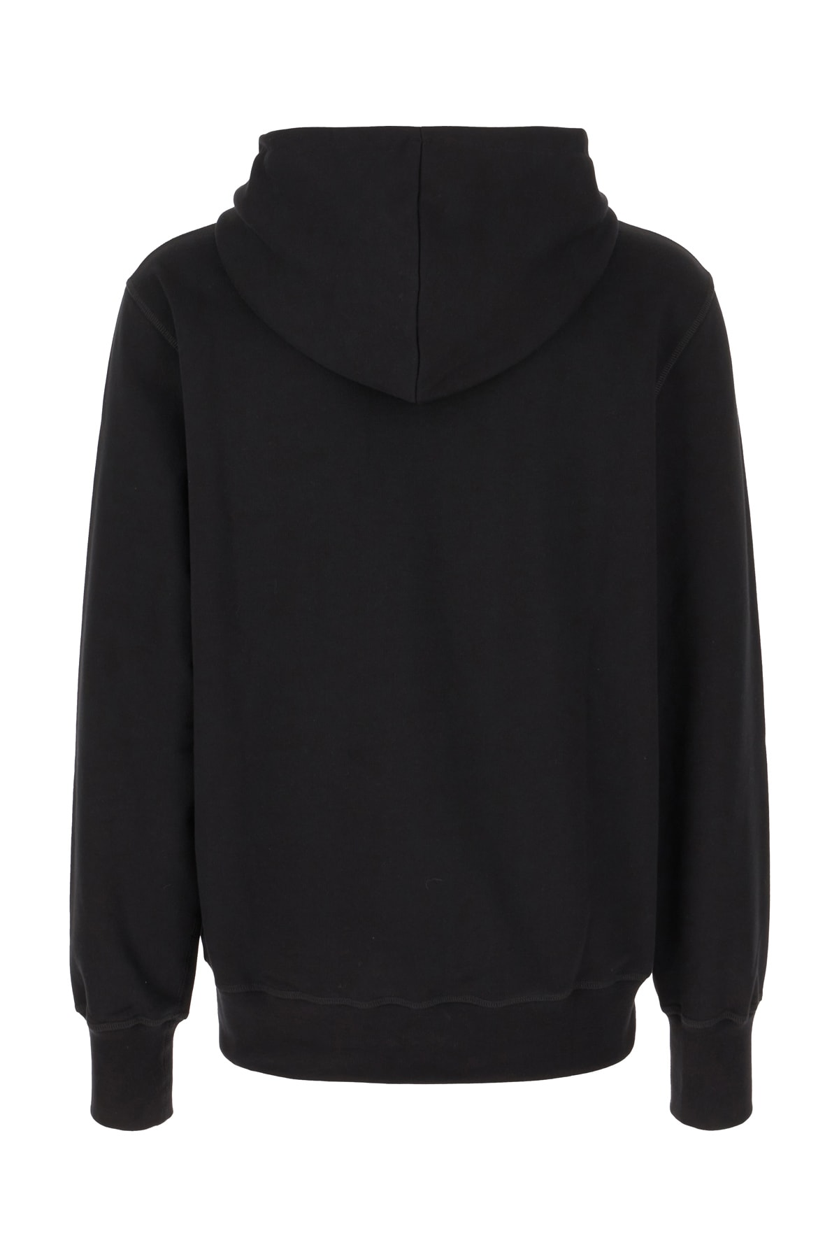 Shop Alexander Mcqueen Black Cotton Sweatshirt In Black Lust Red