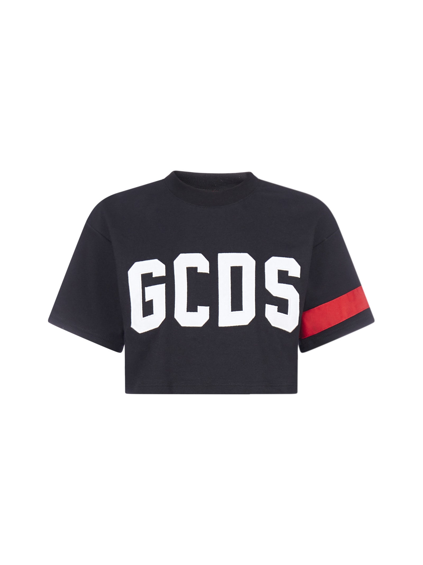 GCDS Logo Cotton Crop T-shirt