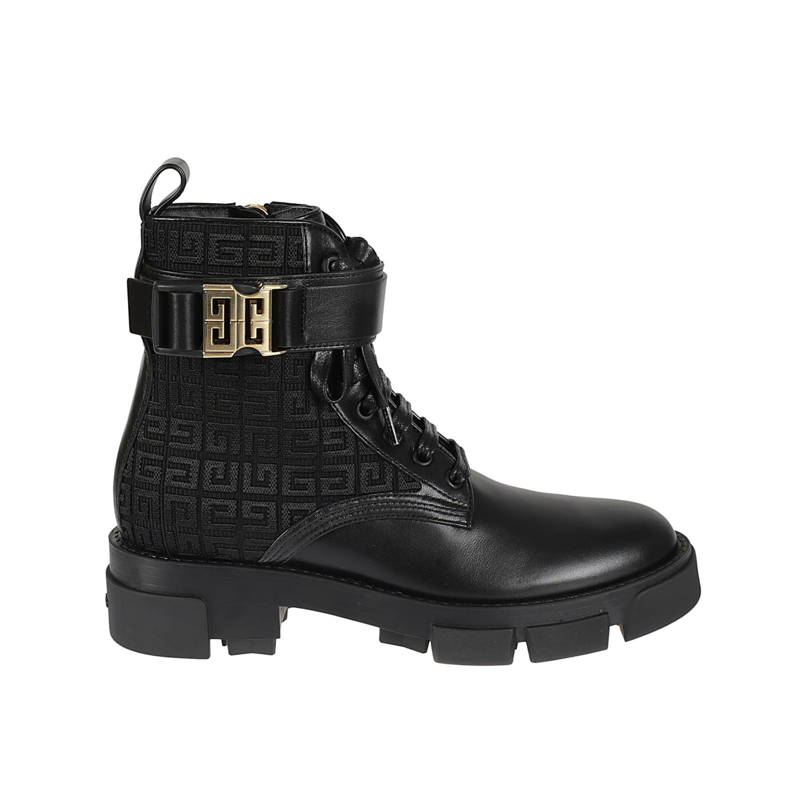GIVENCHY LEATHER LOGO BOOTS