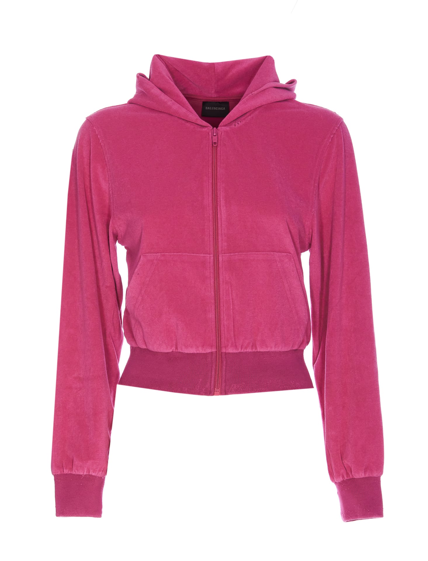 Shop Balenciaga Bb Motel Logo Tracksuit Jacket In Dark Pink