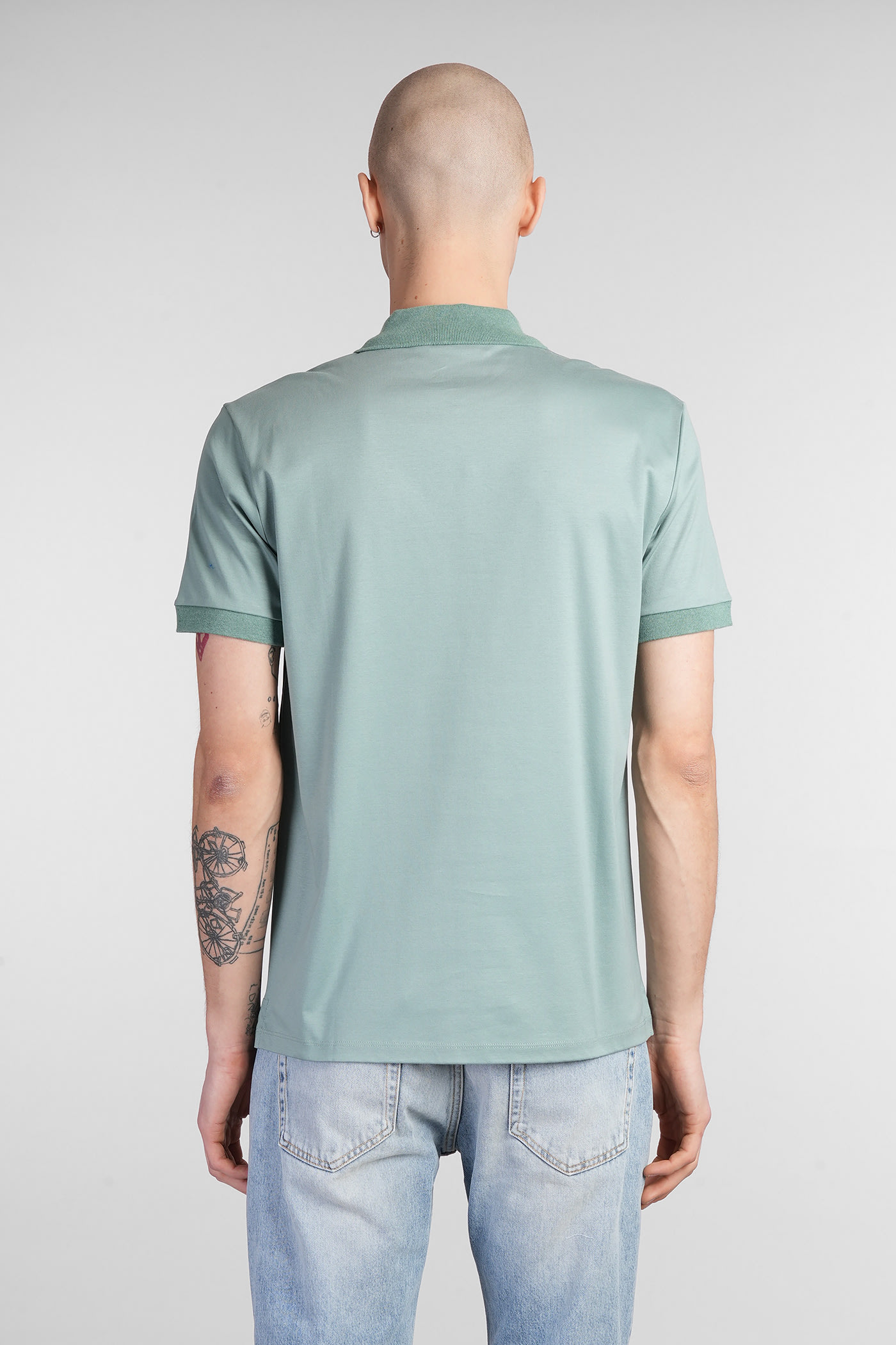 Lanvin Polo In Green Cotton