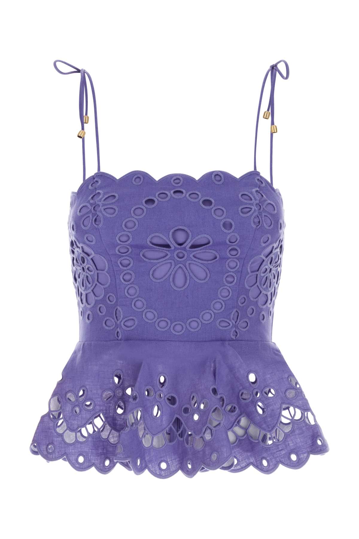 Purple Broderie Anglaise Pop Top