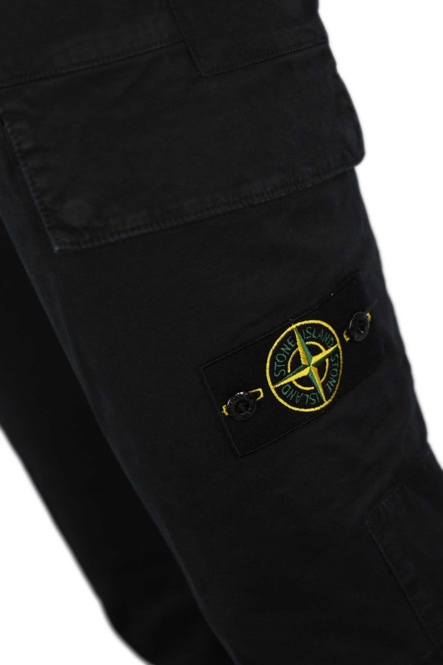 Shop Stone Island Cargo Trousers 30604 Old Treatment In Blue