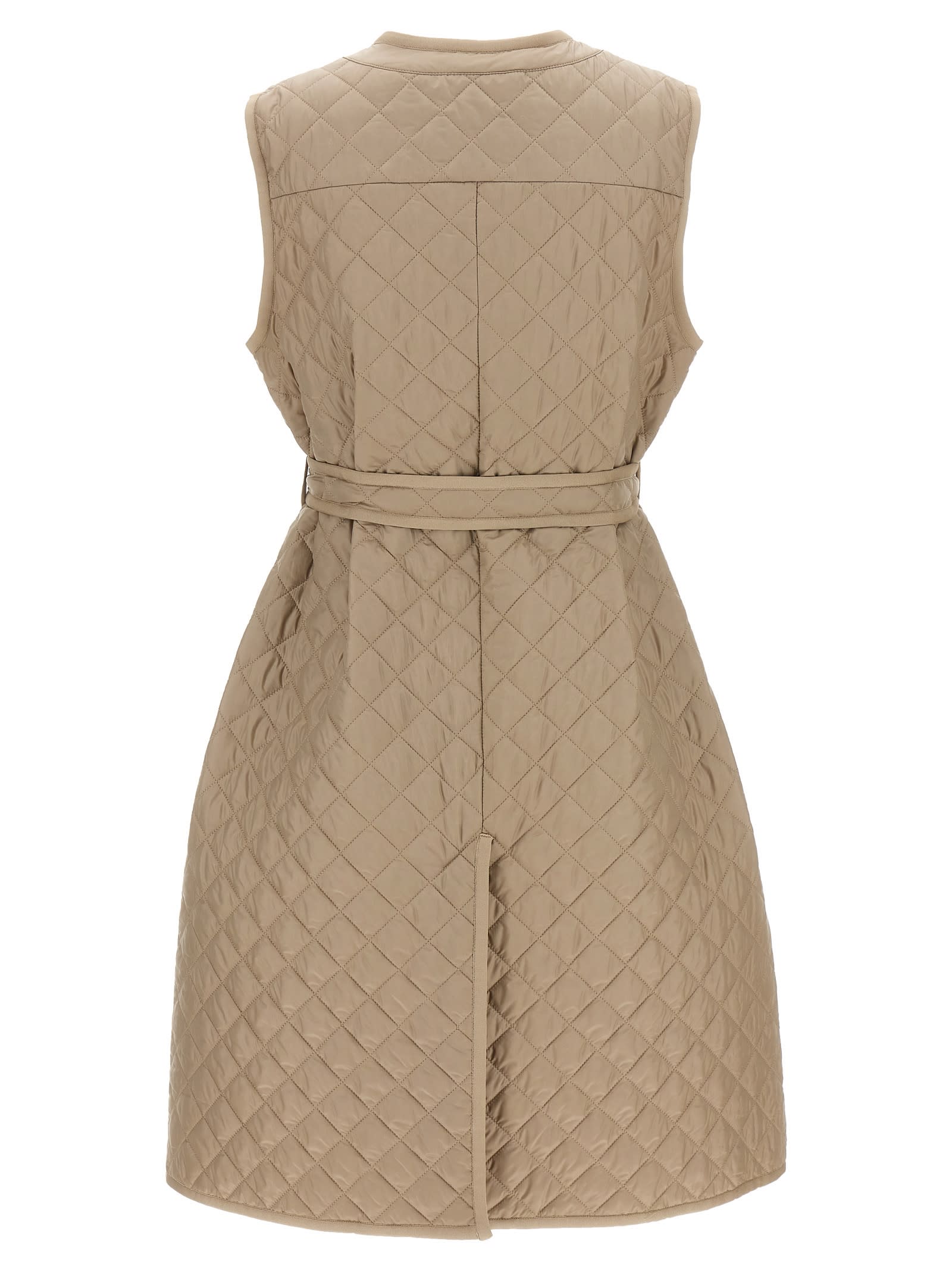 Max Mara The Cube Gilet In Brown