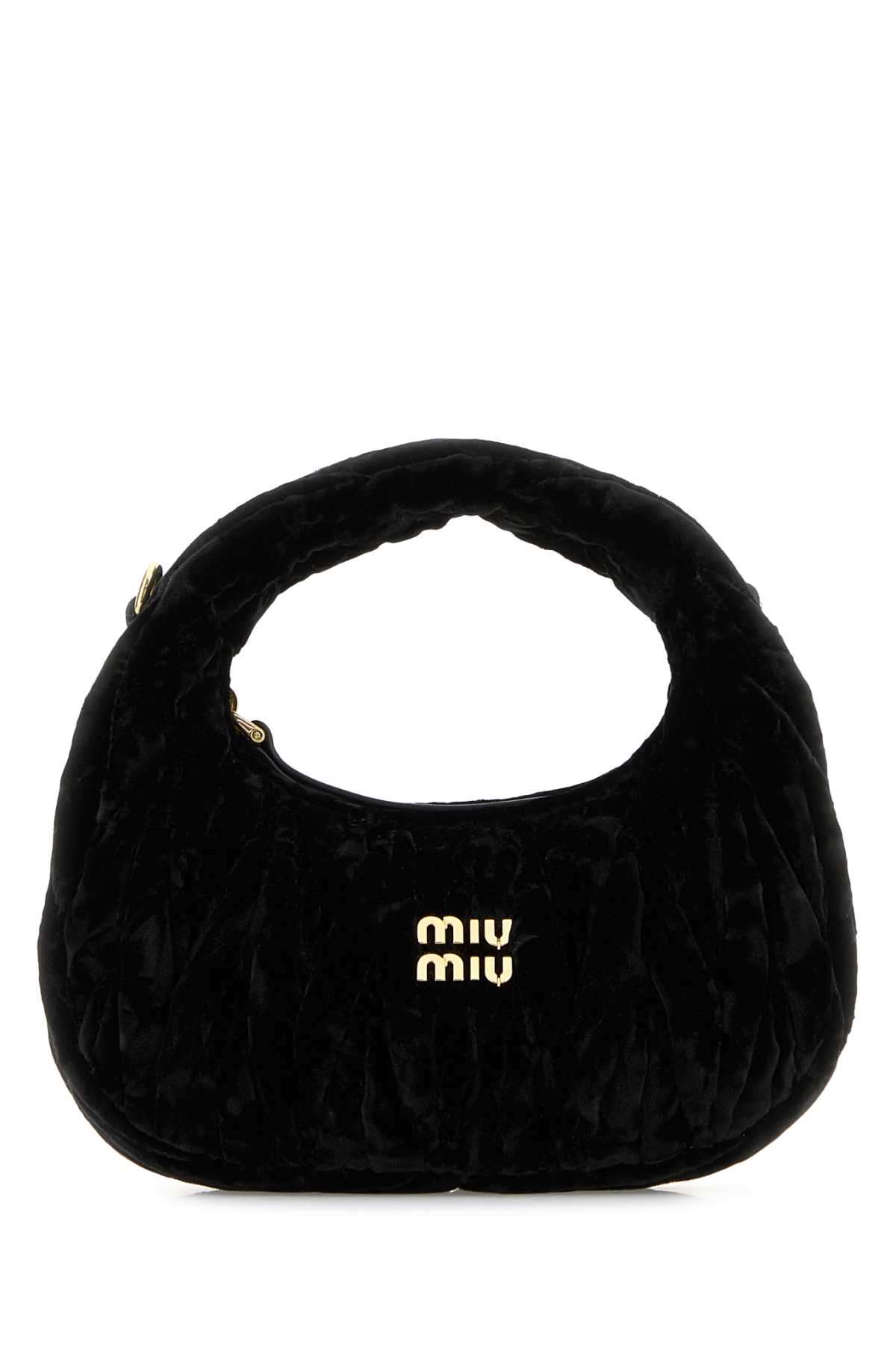 Black Velvet Mini Wander Handbag