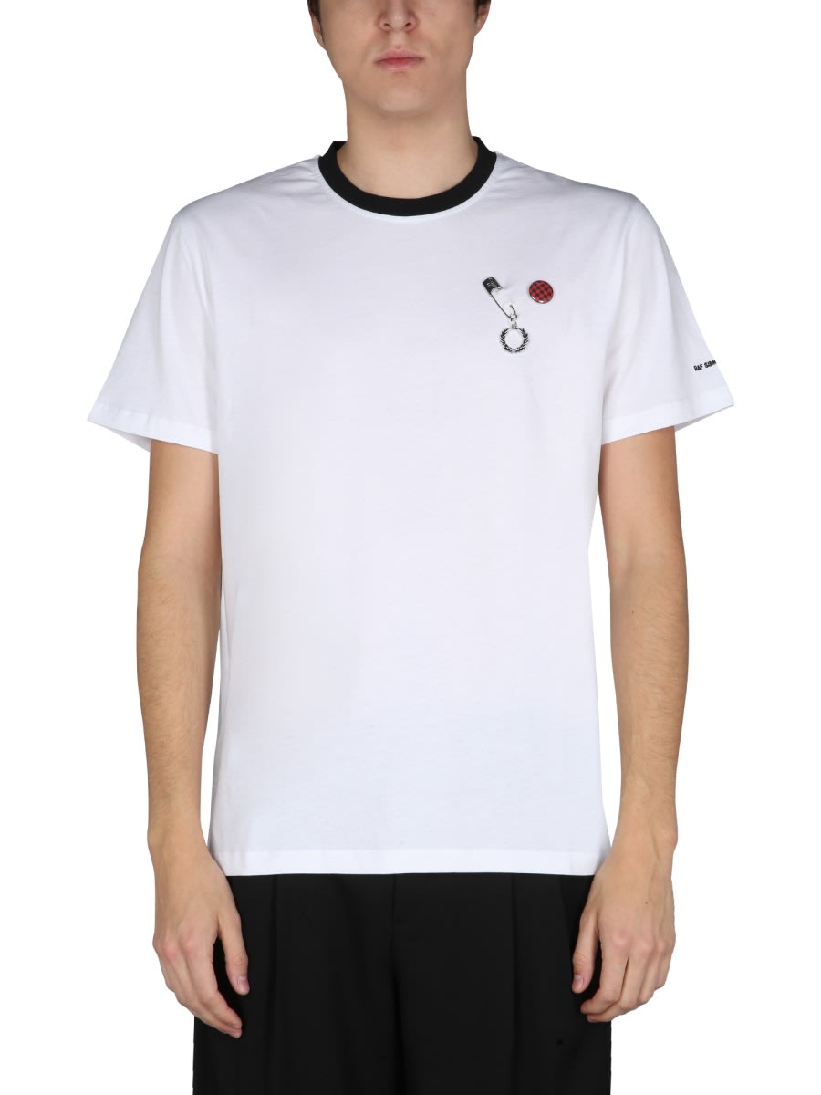 Shop Fred Perry Slim Fit T-shirt In White