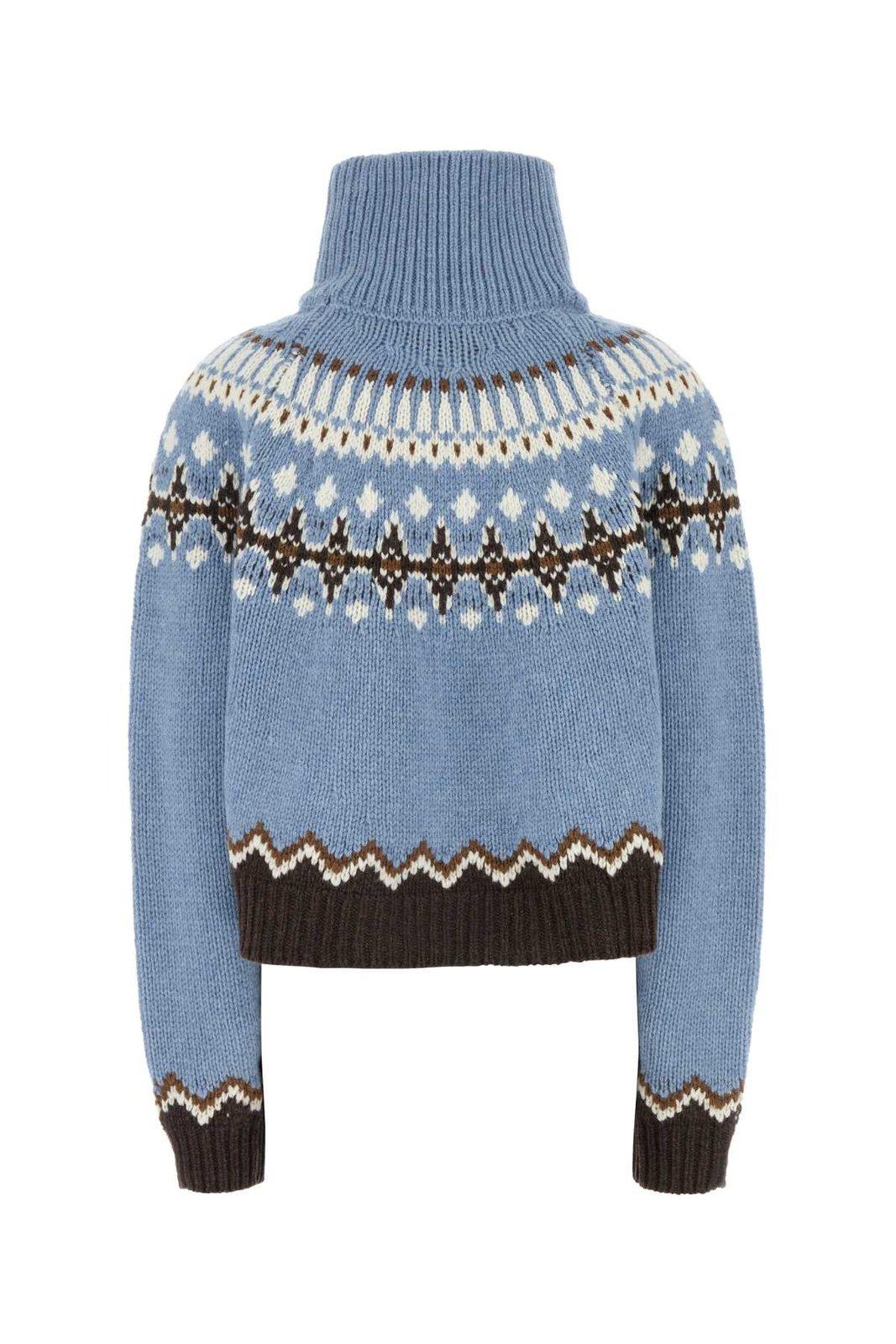 Shop Alanui Sweet Winter Roll-neck Knitted Jumper In Celestial Multic