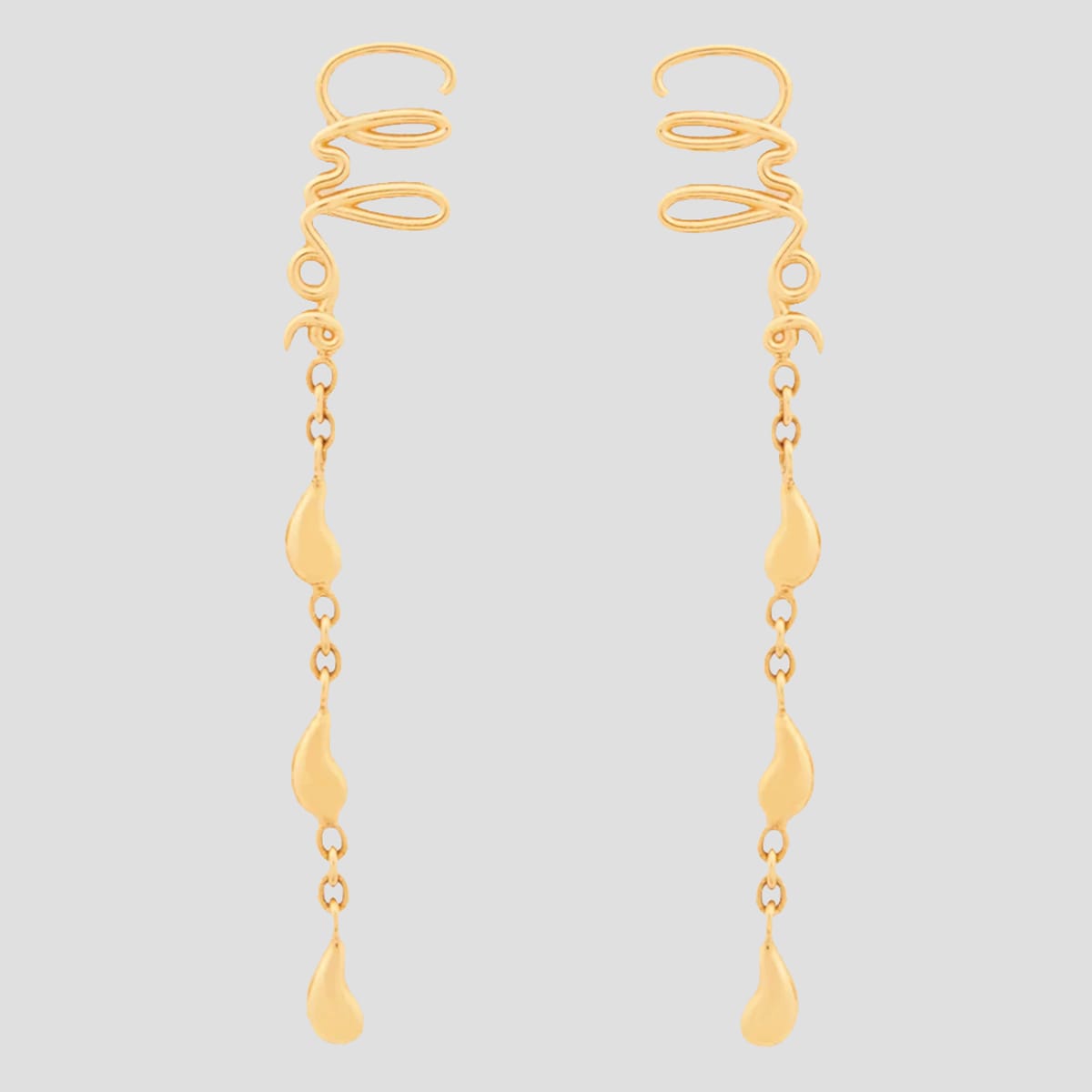 Chloé Gold Tone Brass Earrings