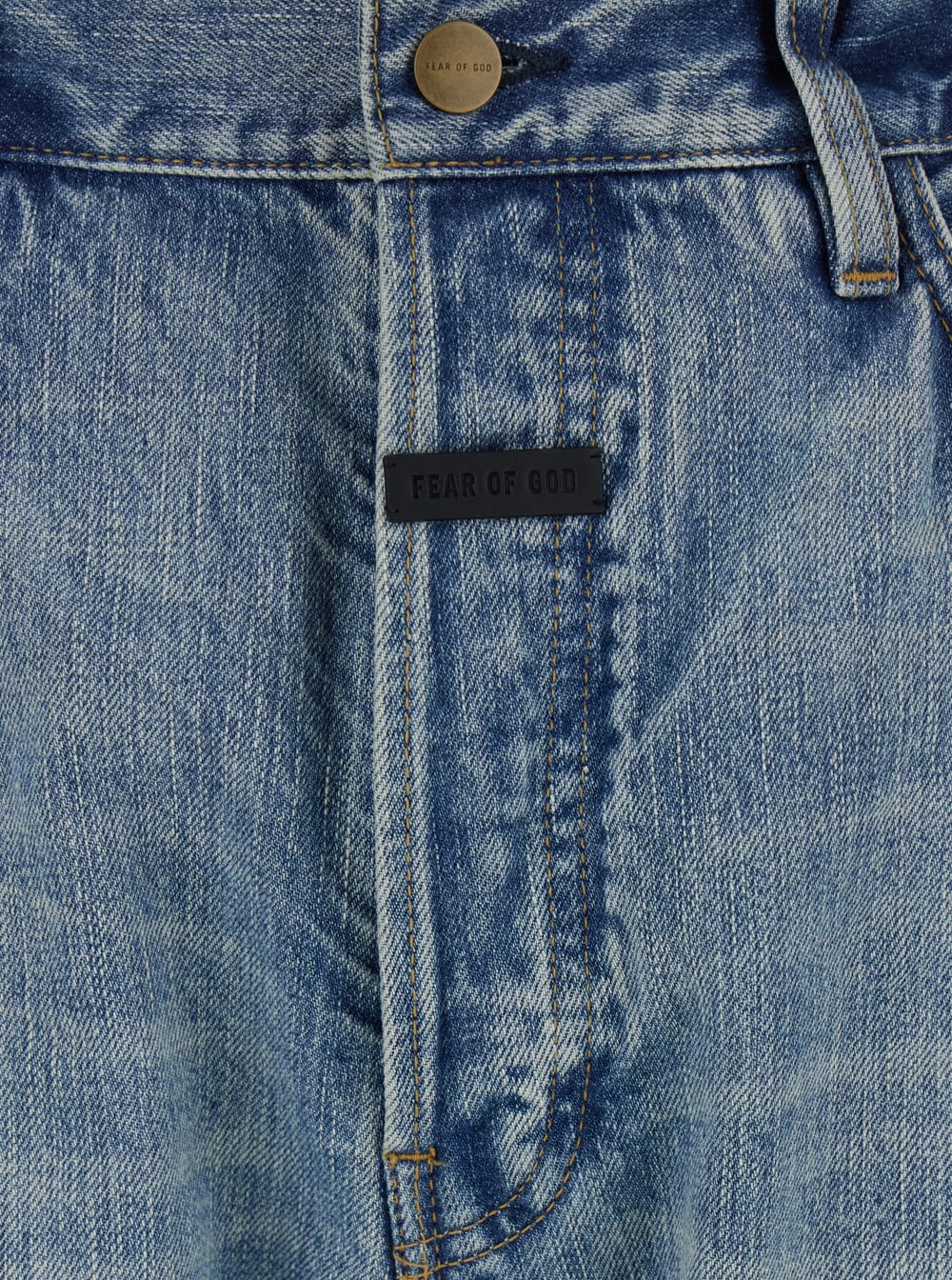 Fear Of God 5 Pocket Straight Leg In Blu