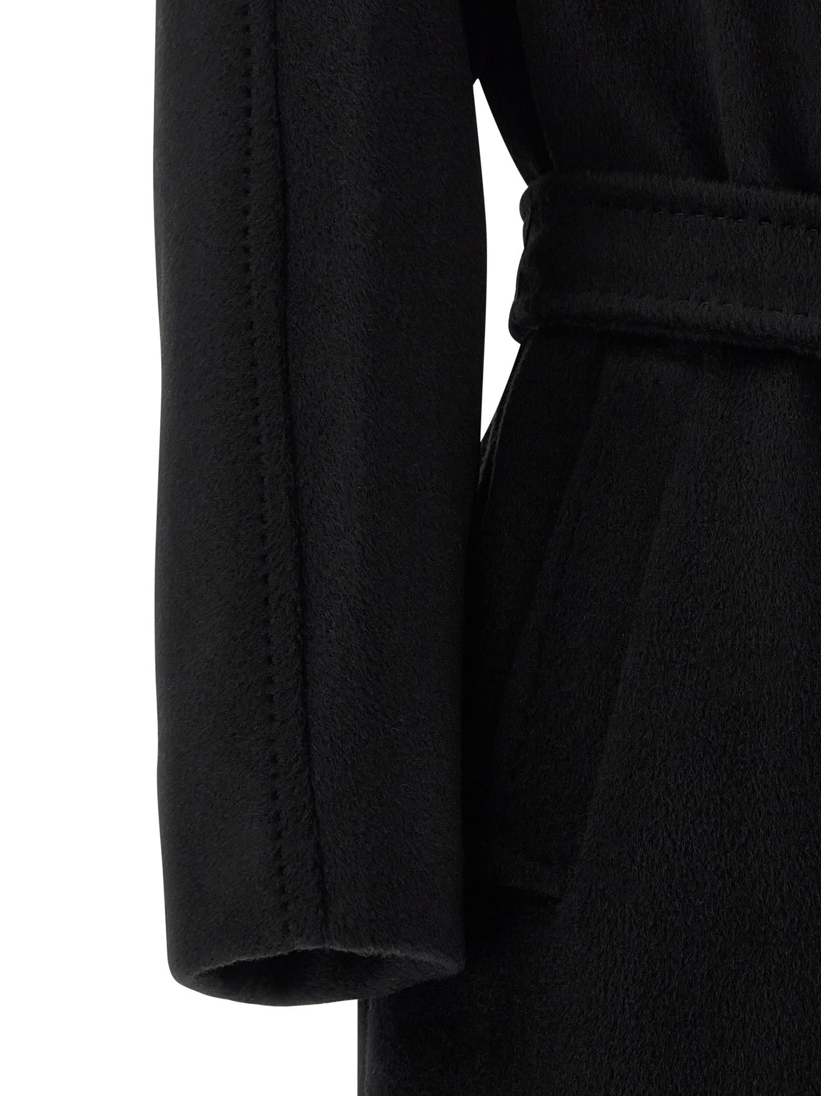 Weekend Max Mara Tempera Coat In Black