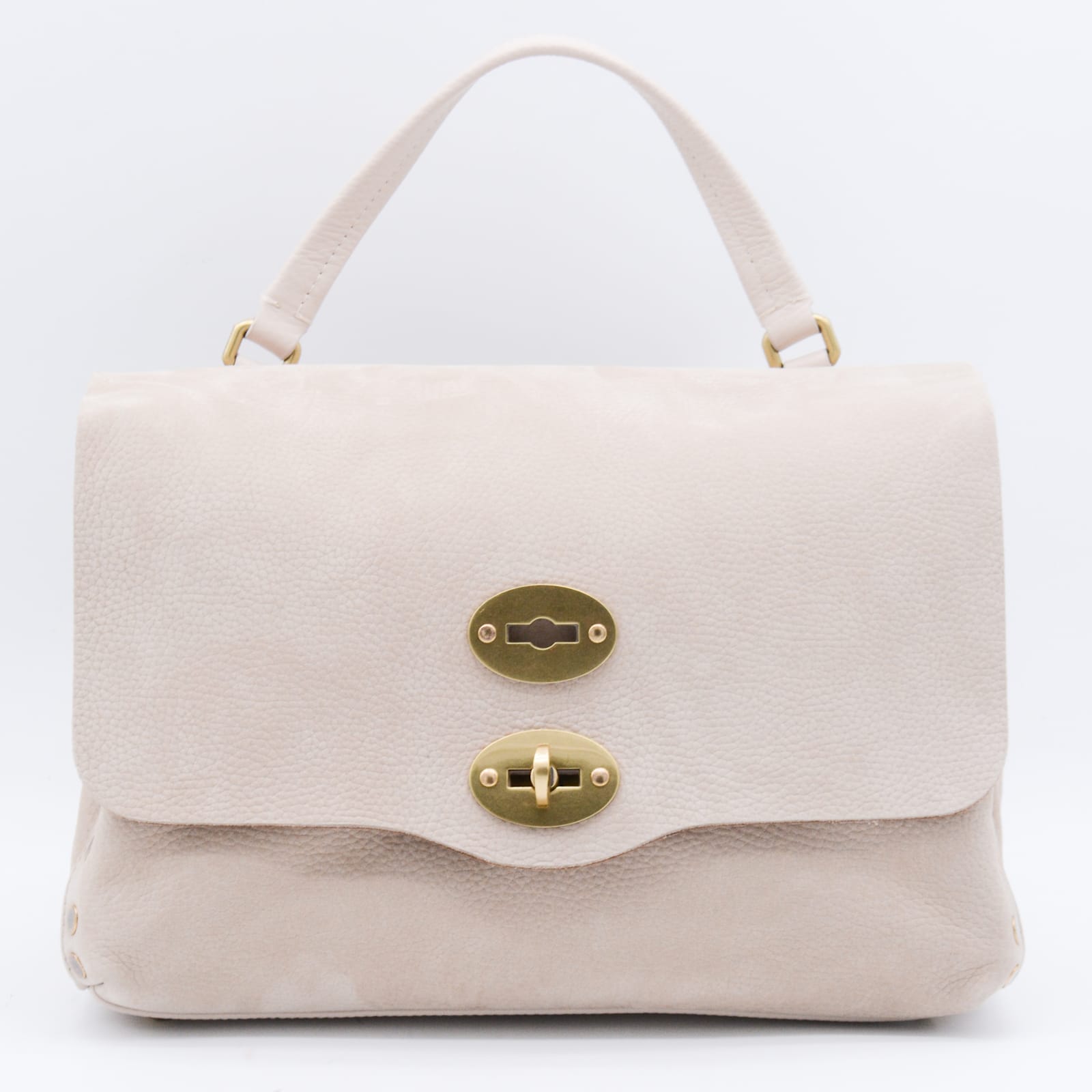 Zanellato Beige Leather Postina S Top Handle Bag