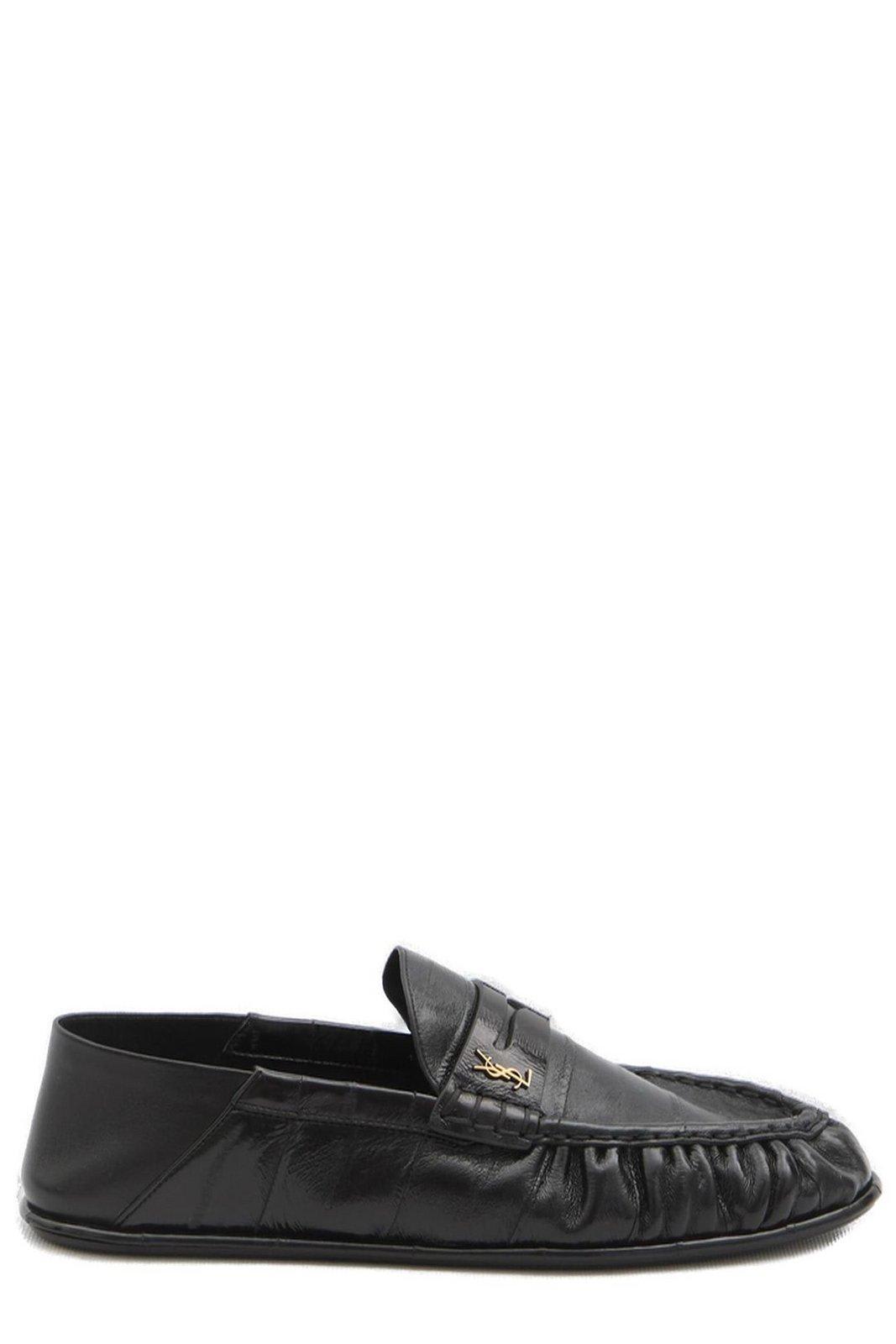 Logo Plaque Slip-on Loafers