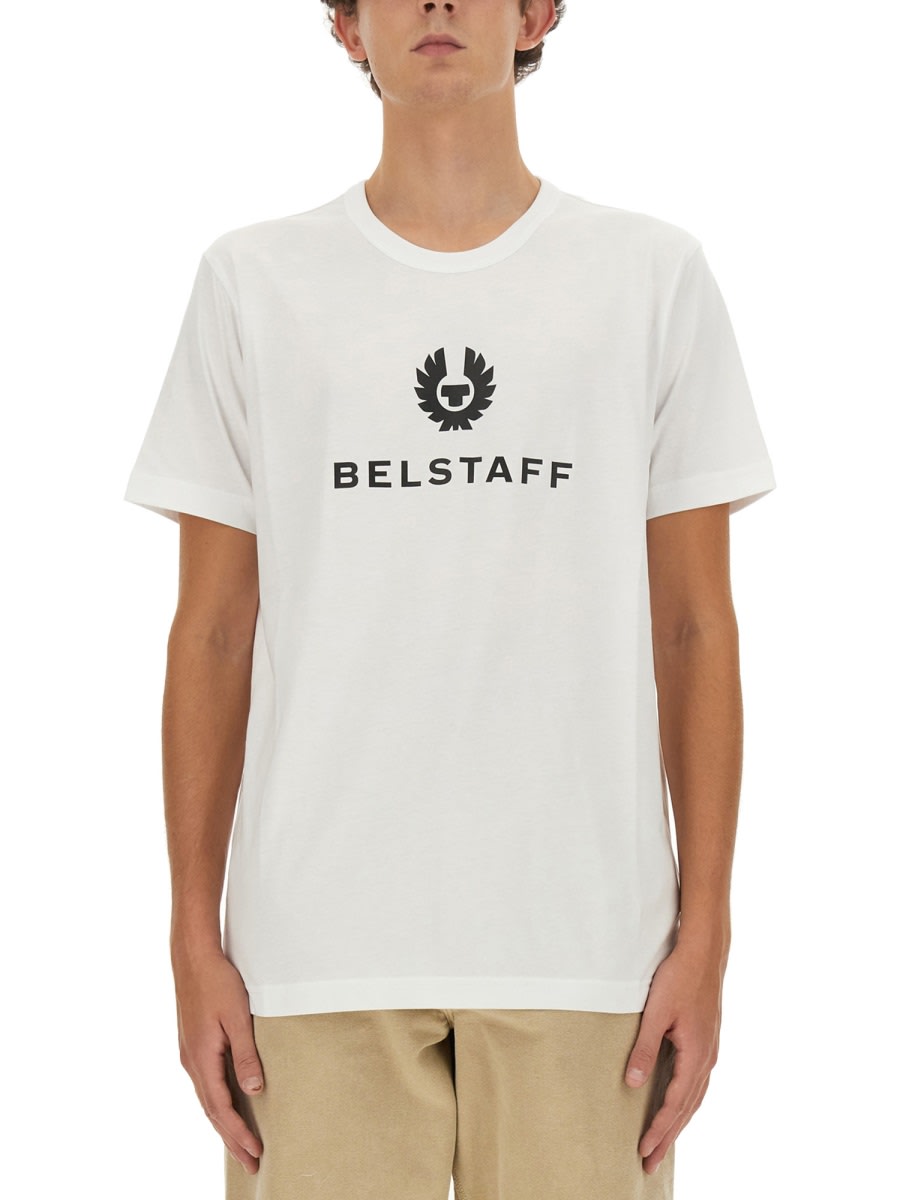 Shop Belstaff T-shirt With Logo In White