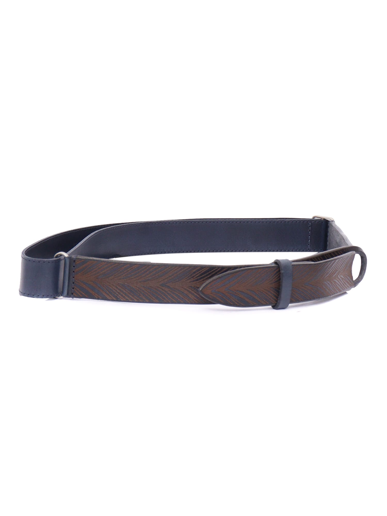 Orciani Patterned Belt In Gray