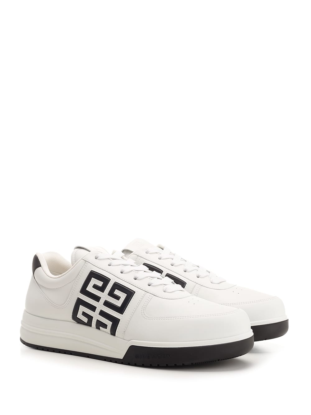 Shop Givenchy White/black G4 Sneakers In Multicolour