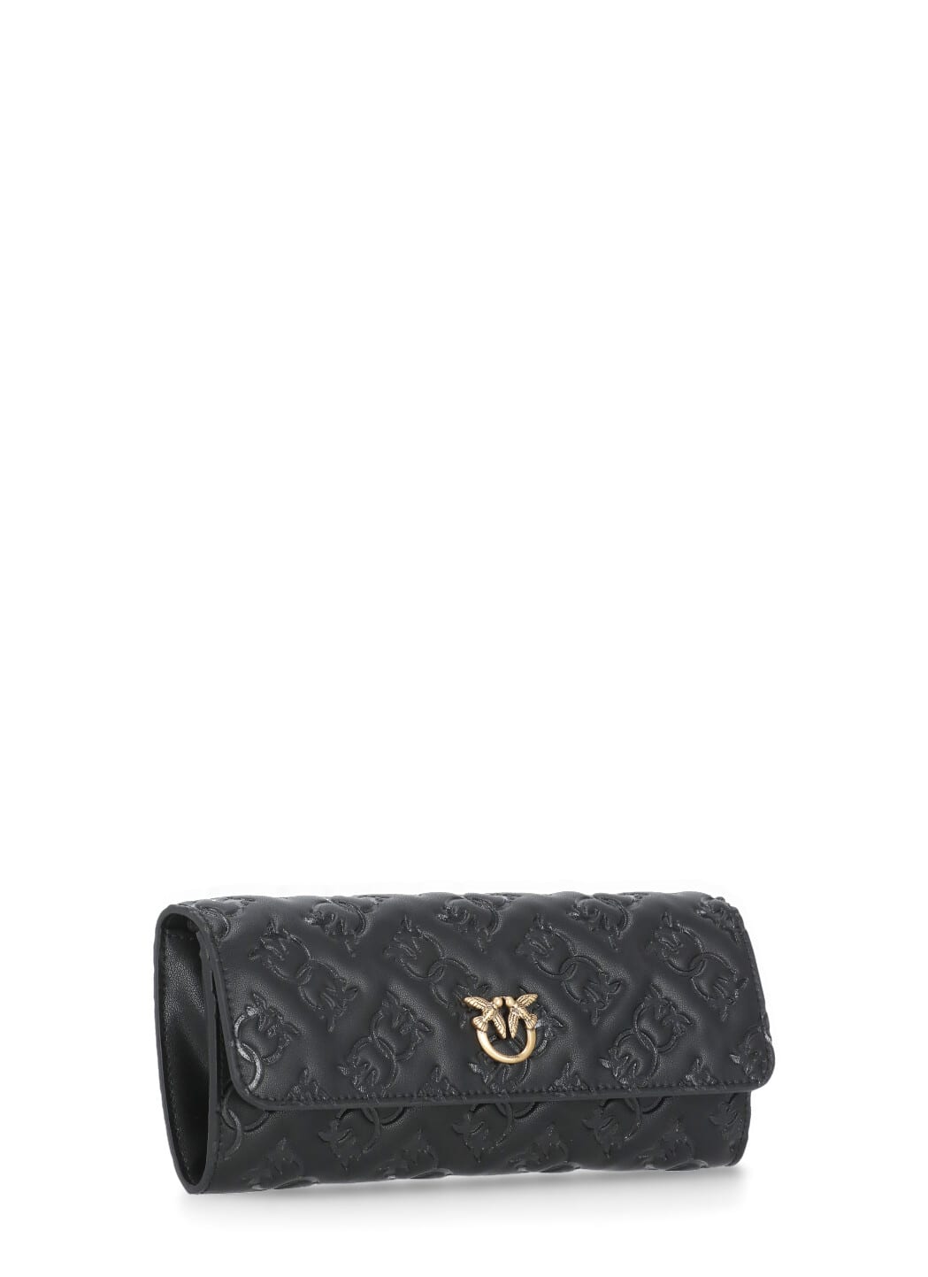 Shop Pinko Wallet With Monogram In Black