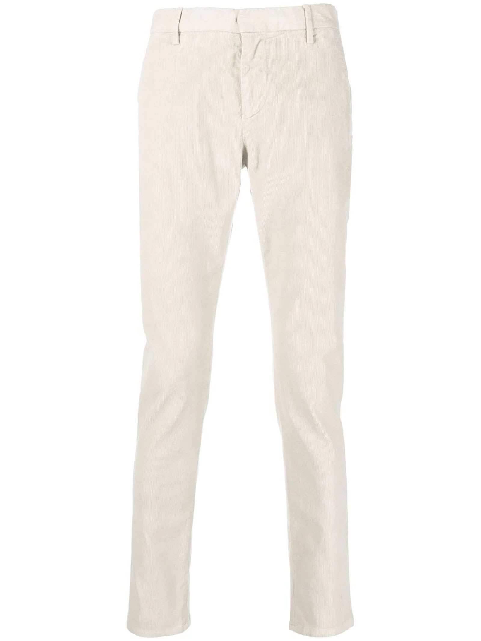 Dondup Beige Stretch-cotton Trousers