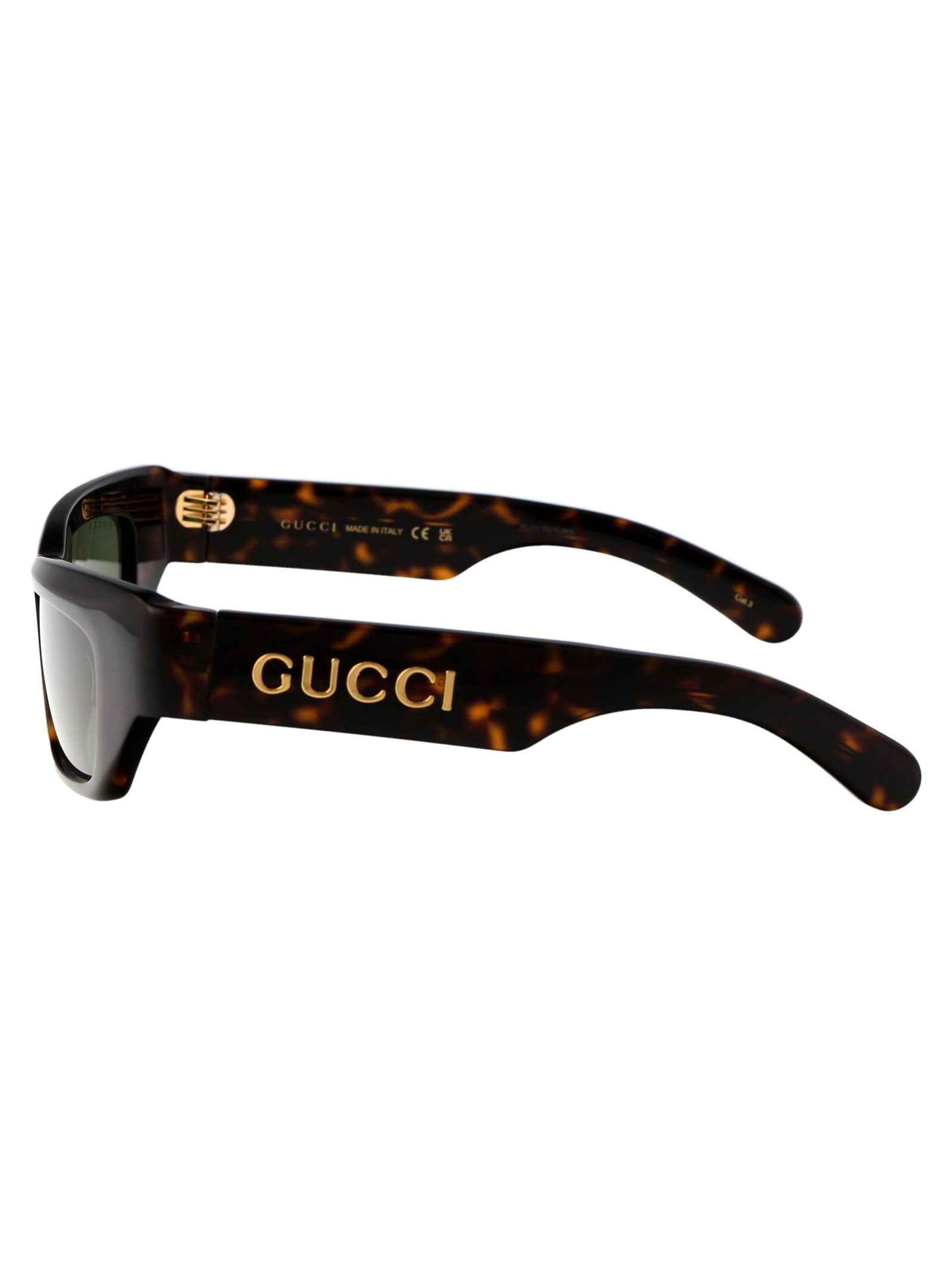 Shop Gucci Gg1296s Sunglasses In 004 Havana Havana Green