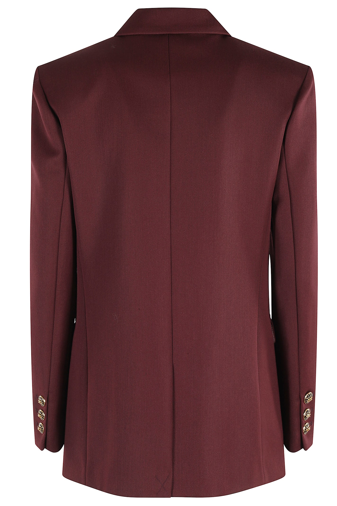 Elisabetta Franchi Jewel-button Double-breasted Jacket In Red